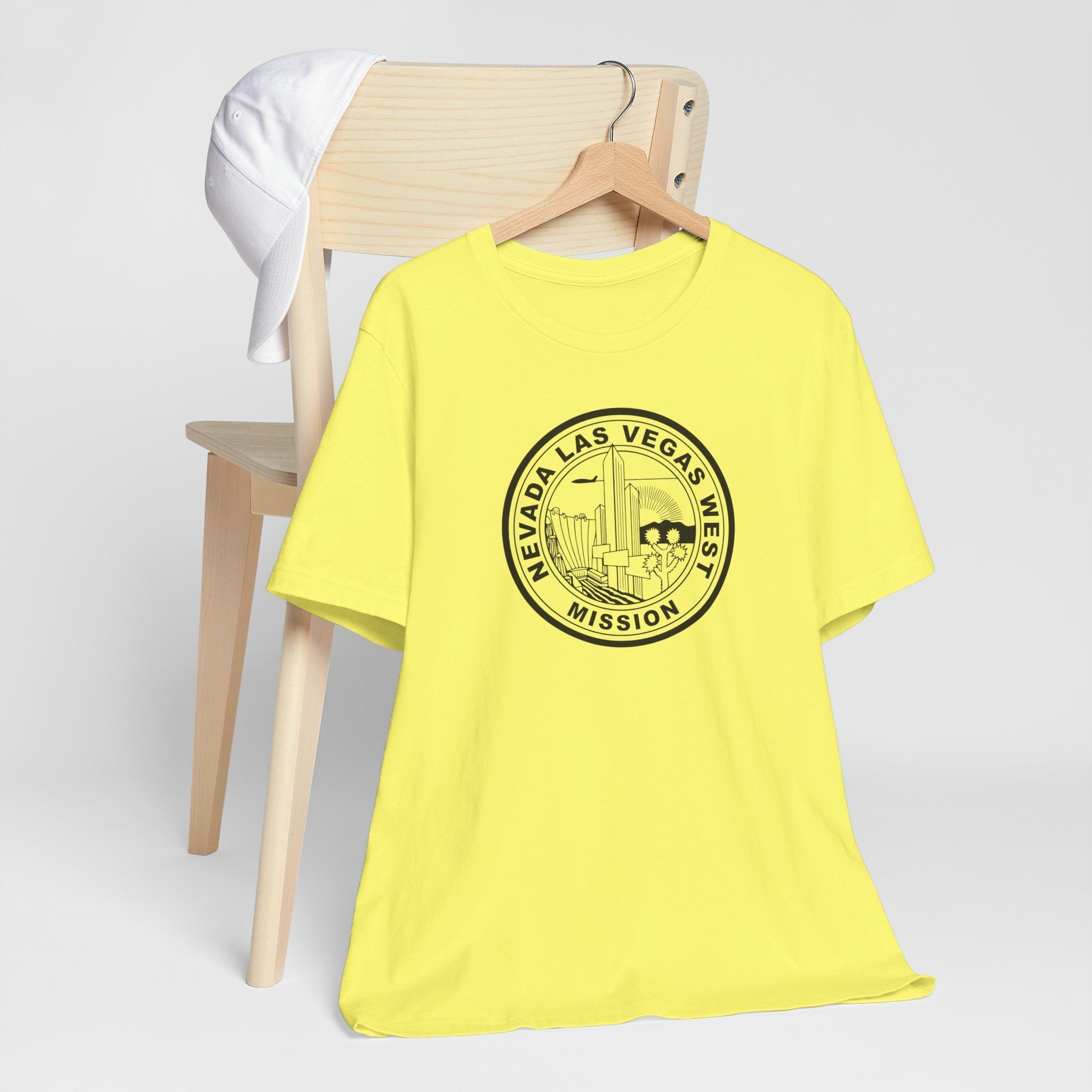 Nevada Las Vegas West Mission Circular Monochrome Logo T-Shirt - Mission Wishlist - LDS Missionary Gift Store