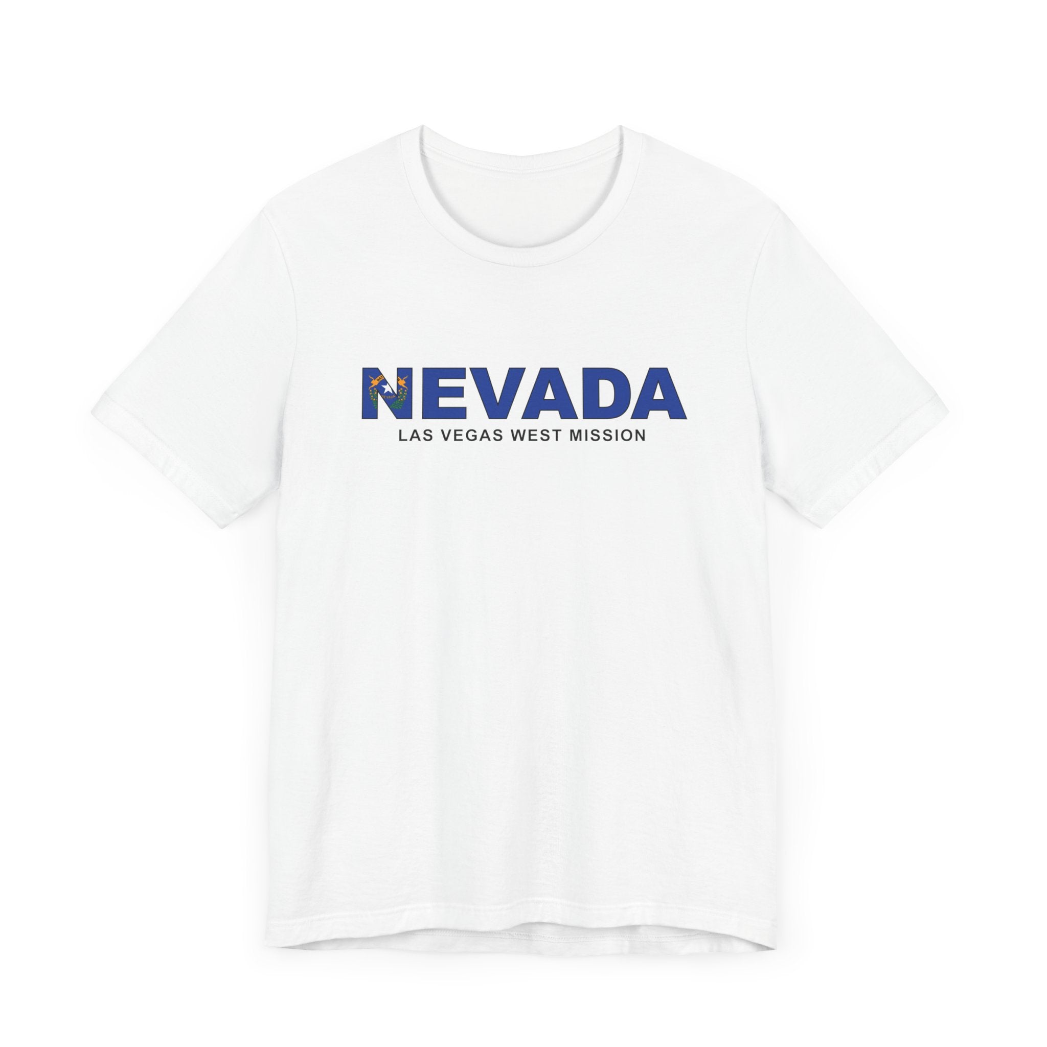 Nevada Las Vegas West Mission Flag Title T-shirt - Mission Wishlist - LDS Missionary Gift Store