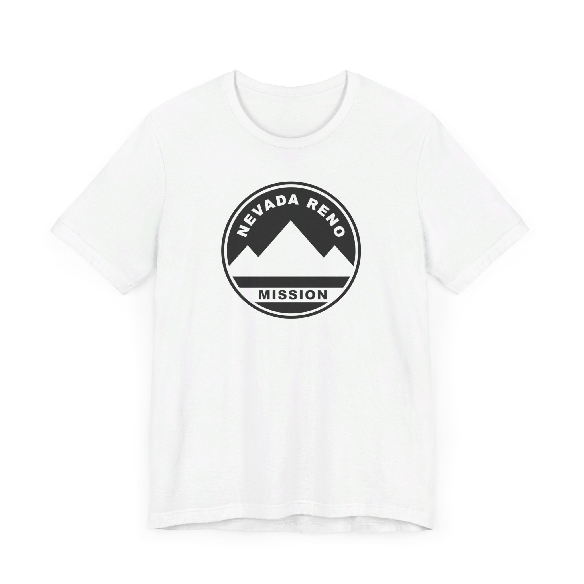 Nevada Reno Mission Circular Monochrome Logo T-Shirt - Latter-Day Saint LDS Missionary Gift - Book of Mormon