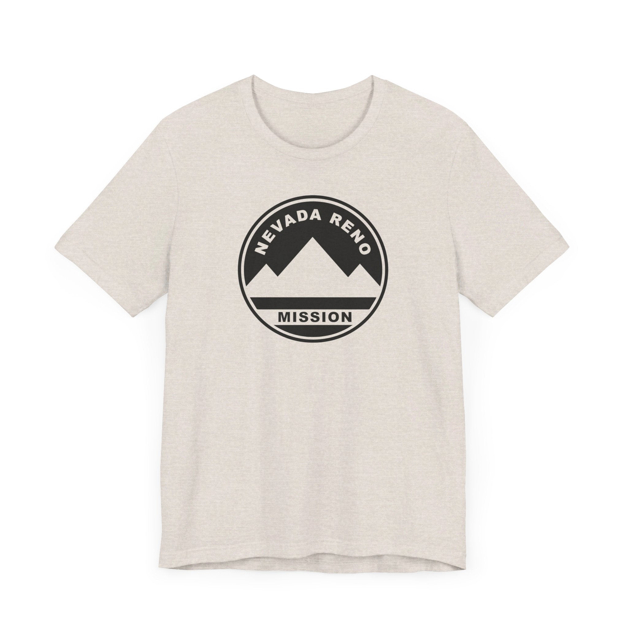 Nevada Reno Mission Circular Monochrome Logo T-Shirt - Latter-Day Saint LDS Missionary Gift - Book of Mormon