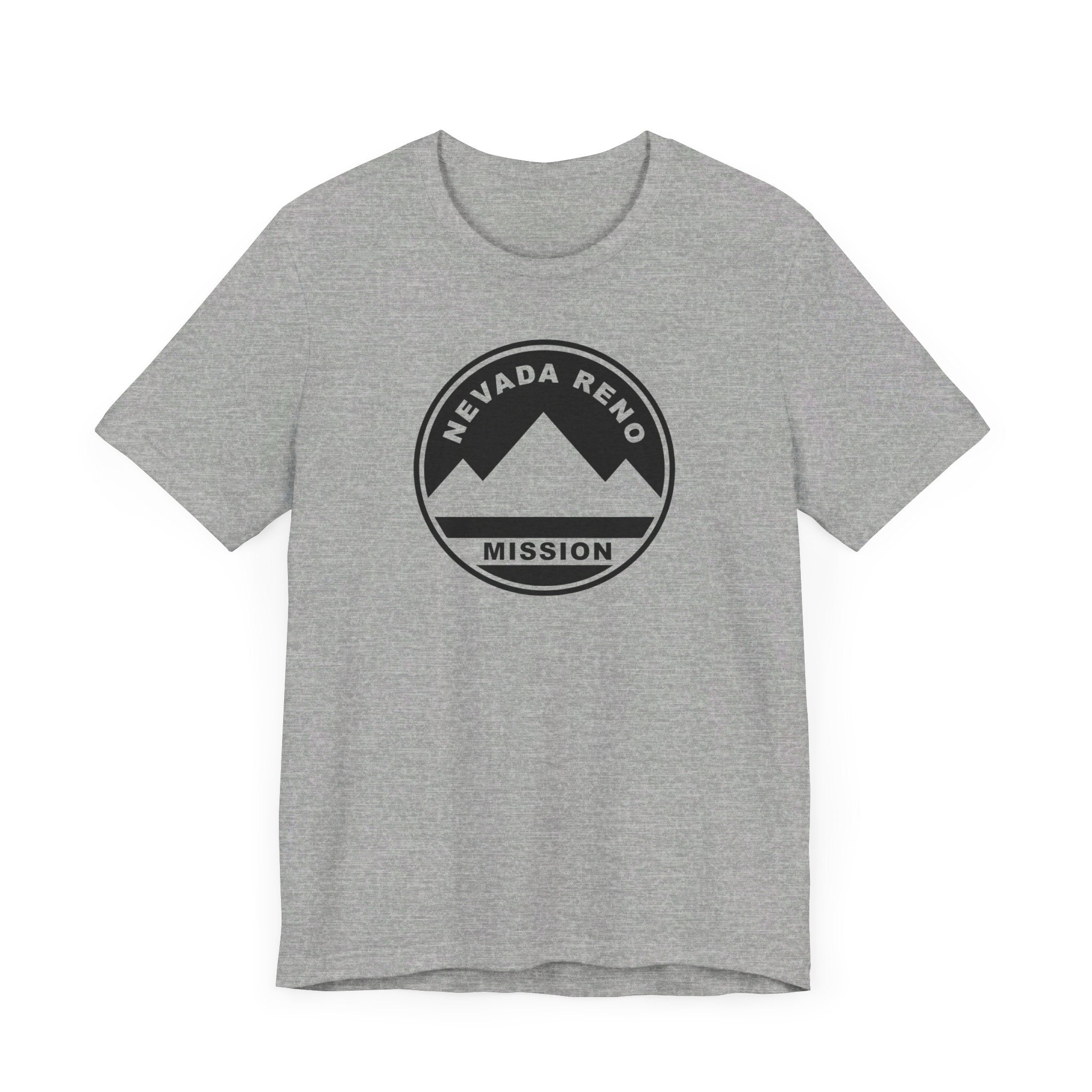 Nevada Reno Mission Circular Monochrome Logo T-Shirt - Latter-Day Saint LDS Missionary Gift - Book of Mormon