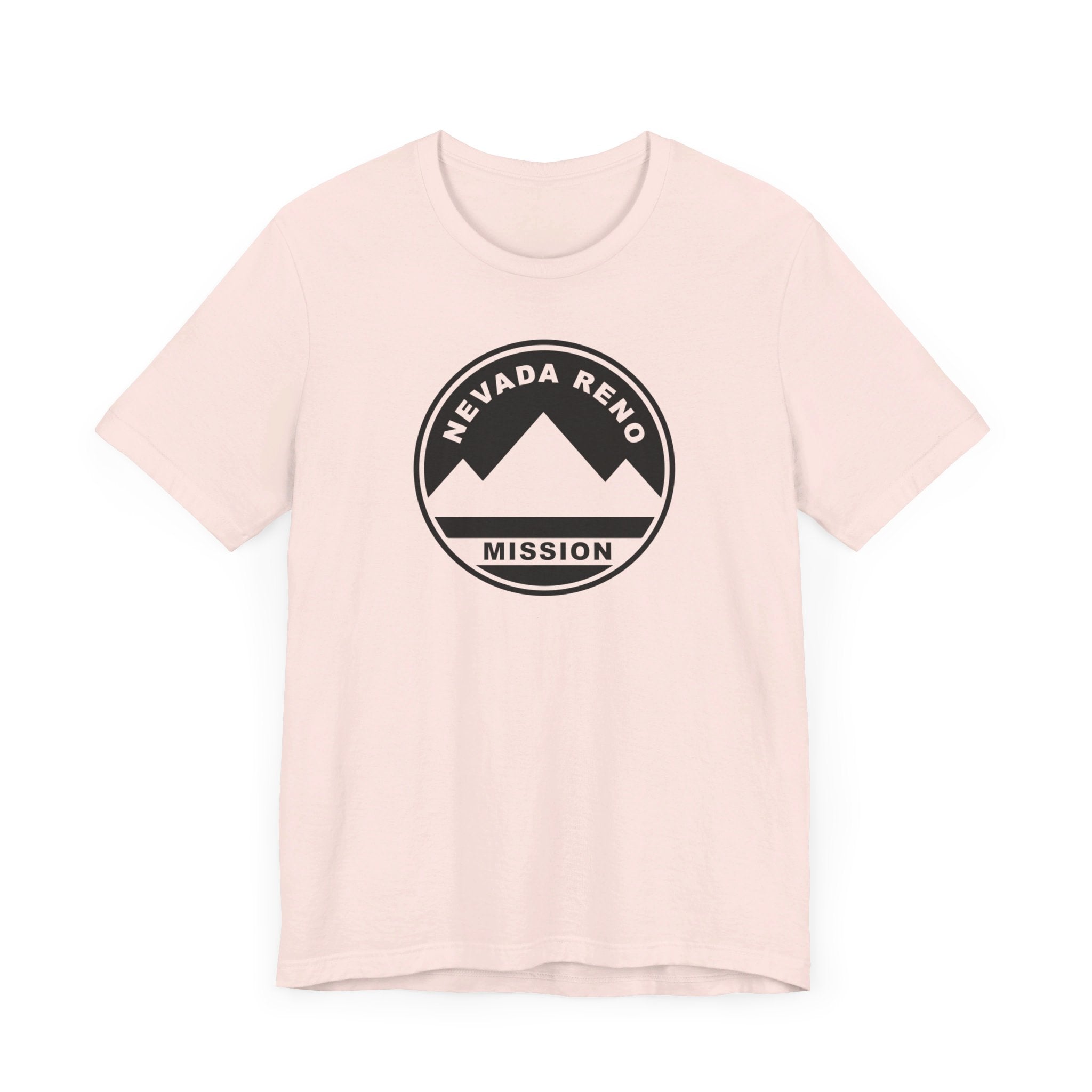 Nevada Reno Mission Circular Monochrome Logo T-Shirt - Latter-Day Saint LDS Missionary Gift - Book of Mormon