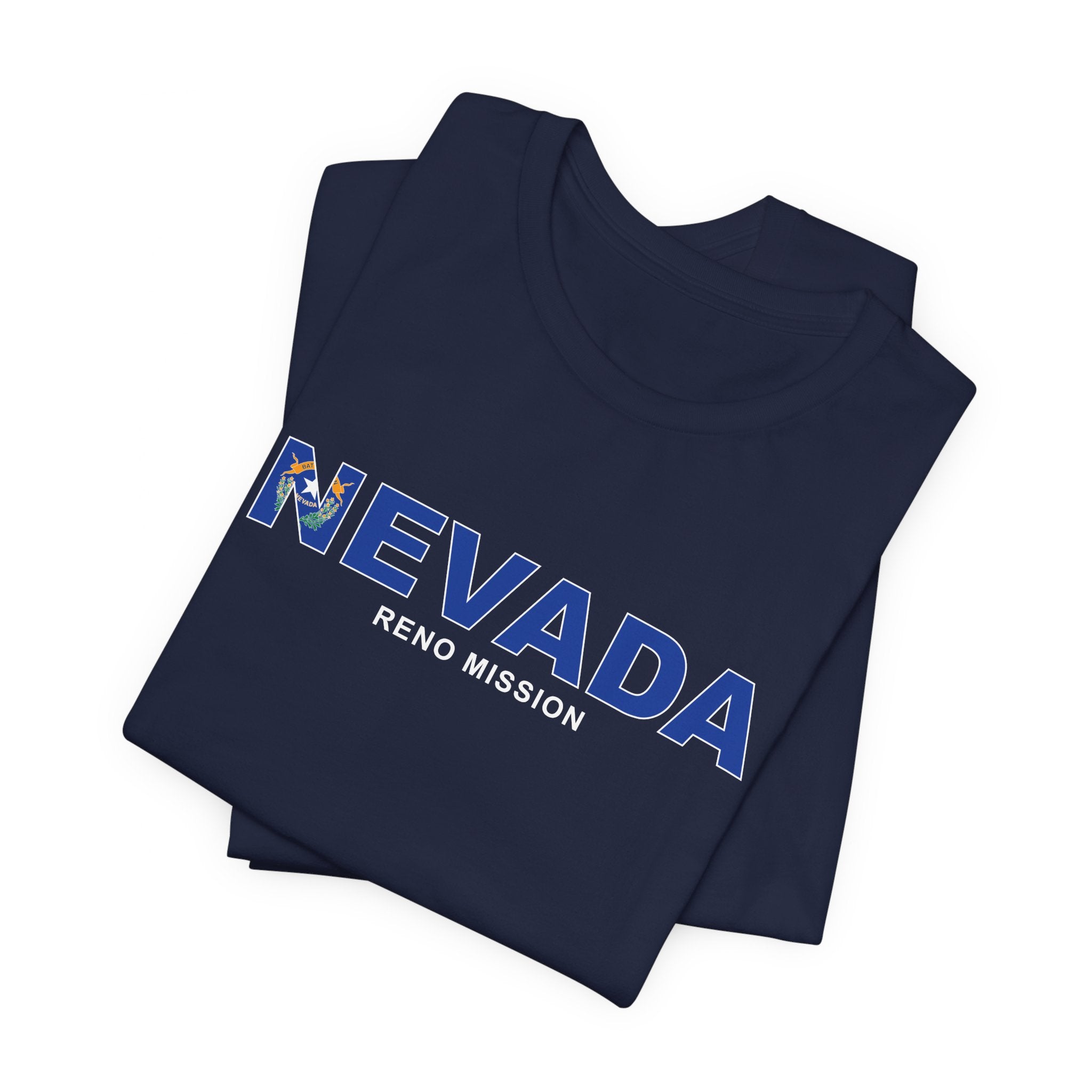 Nevada Reno Mission Flag Title T-shirt - Mission Wishlist - LDS Missionary Gift Store