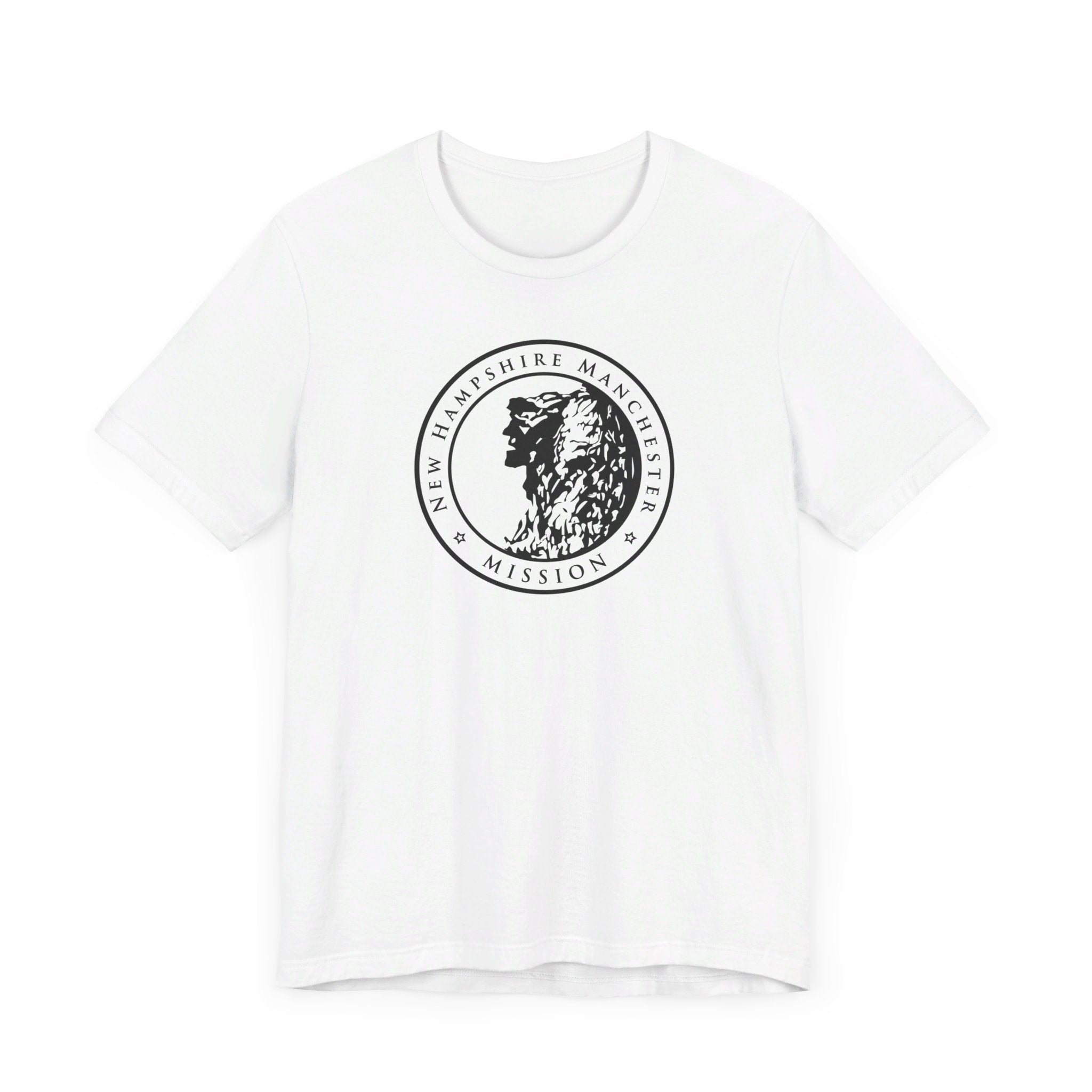 New Hampshire Manchester Mission Circular Monochrome Logo T-Shirt - Mission Wishlist - LDS Missionary Gift Store