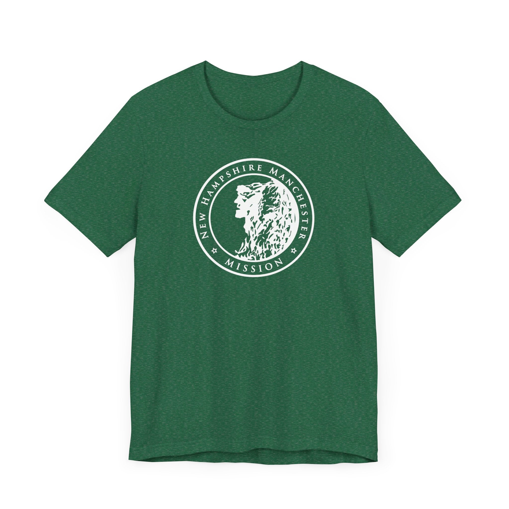 New Hampshire Manchester Mission Circular Monochrome Logo T-Shirt - Mission Wishlist - LDS Missionary Gift Store