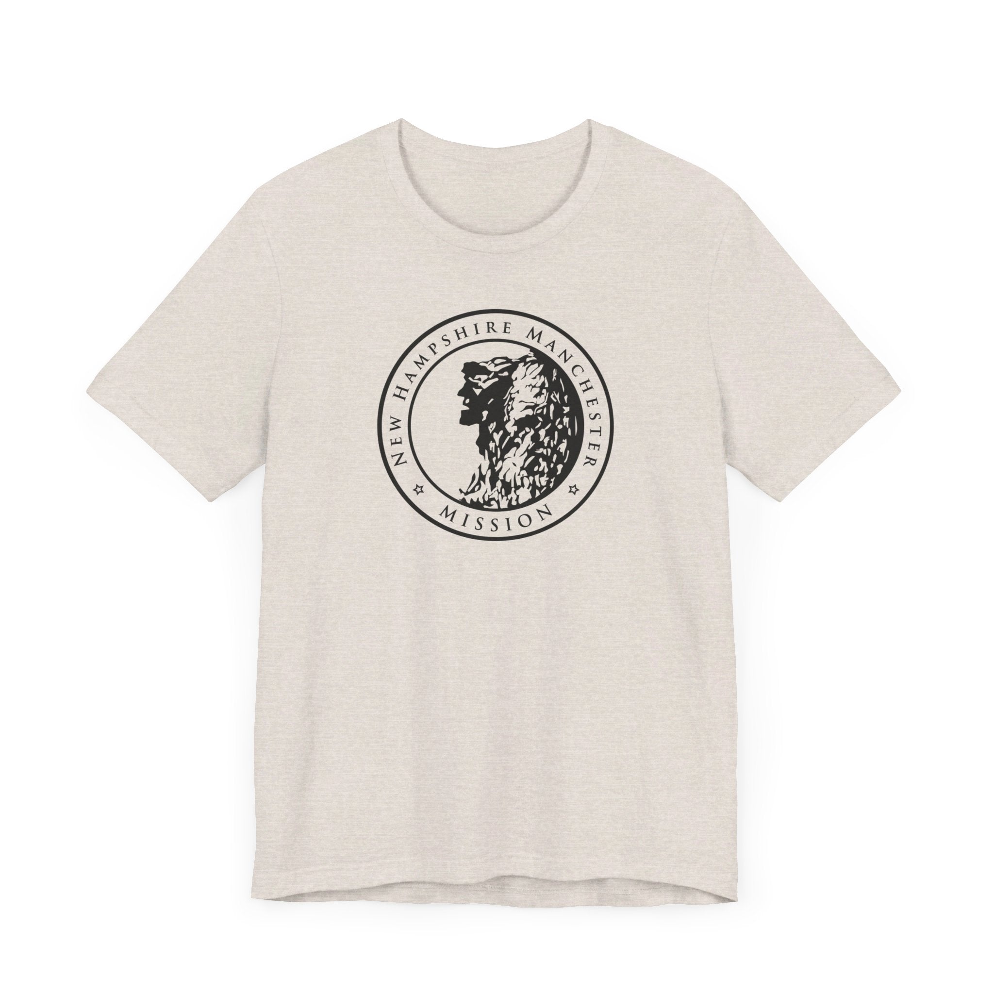New Hampshire Manchester Mission Circular Monochrome Logo T-Shirt - Mission Wishlist - LDS Missionary Gift Store
