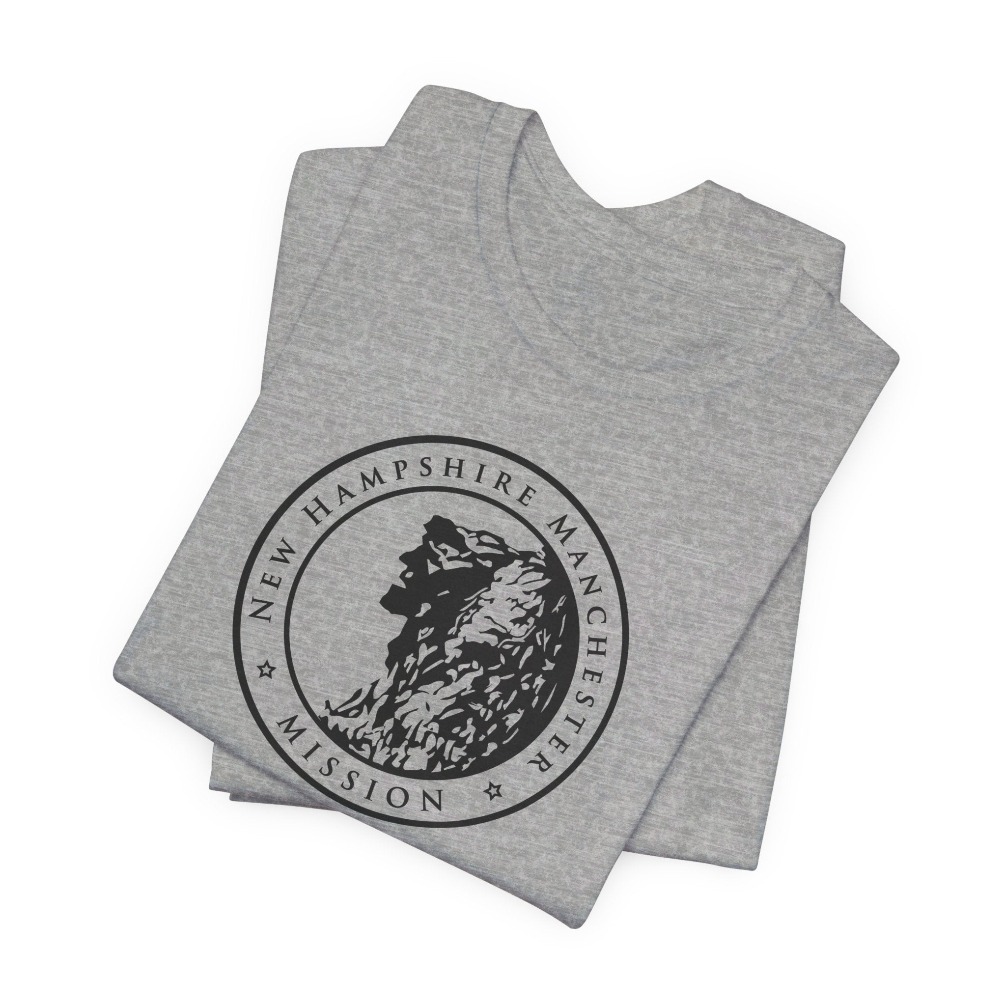 New Hampshire Manchester Mission Circular Monochrome Logo T-Shirt - Mission Wishlist - LDS Missionary Gift Store