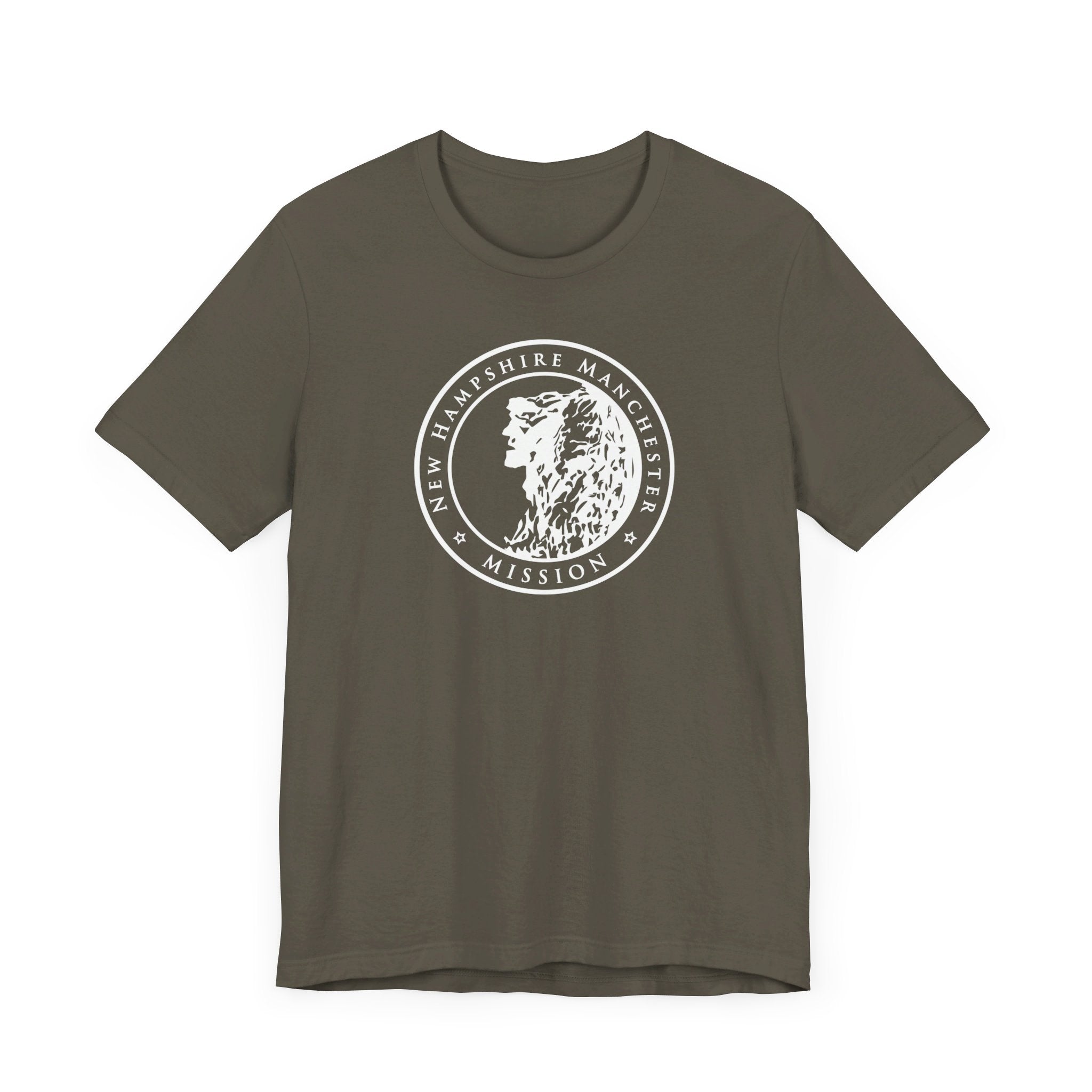 New Hampshire Manchester Mission Circular Monochrome Logo T-Shirt - Mission Wishlist - LDS Missionary Gift Store