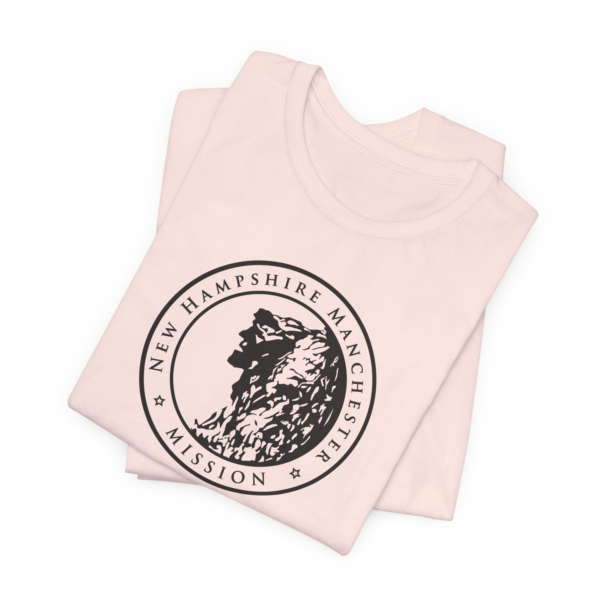 New Hampshire Manchester Mission Circular Monochrome Logo T-Shirt - Mission Wishlist - LDS Missionary Gift Store
