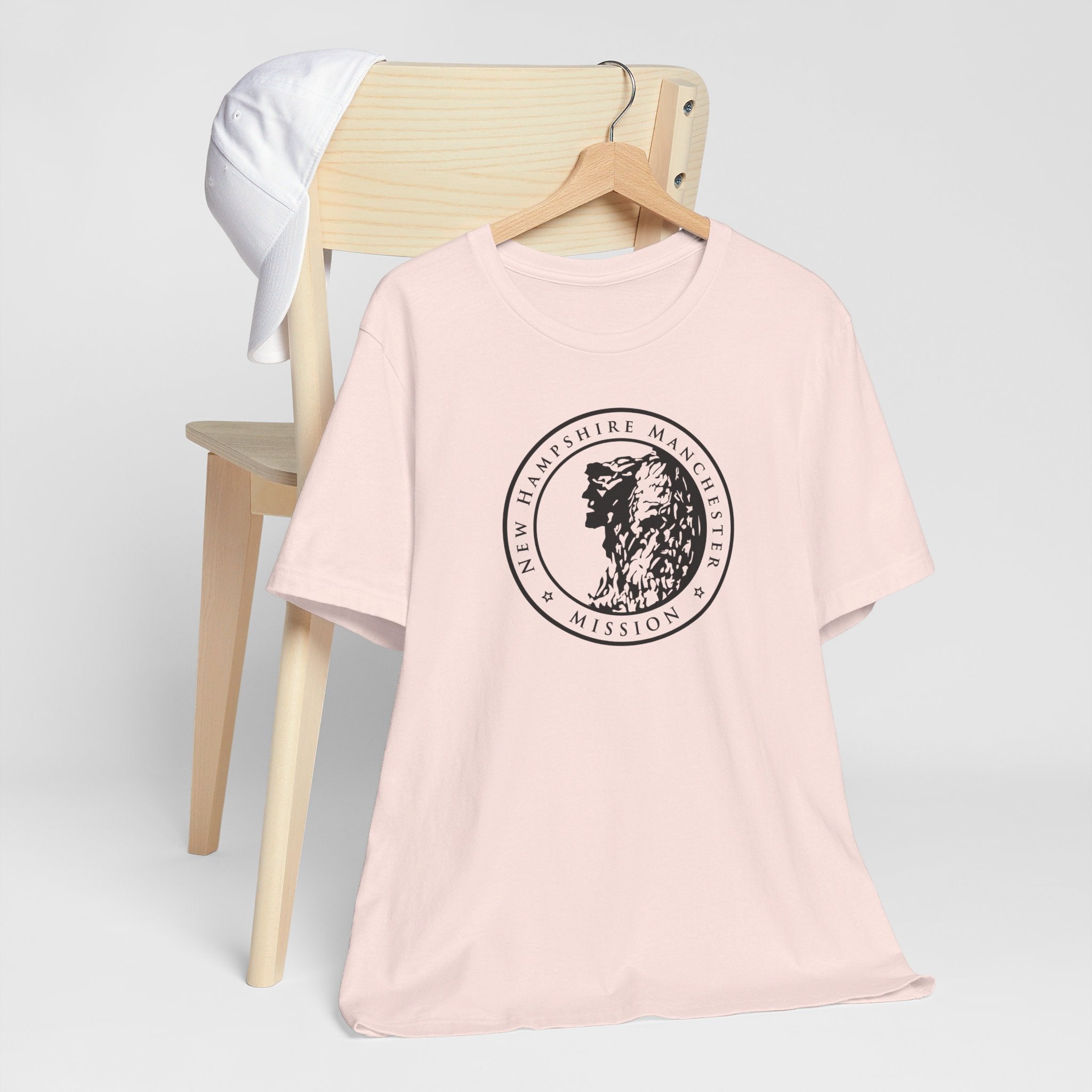 New Hampshire Manchester Mission Circular Monochrome Logo T-Shirt - Mission Wishlist - LDS Missionary Gift Store