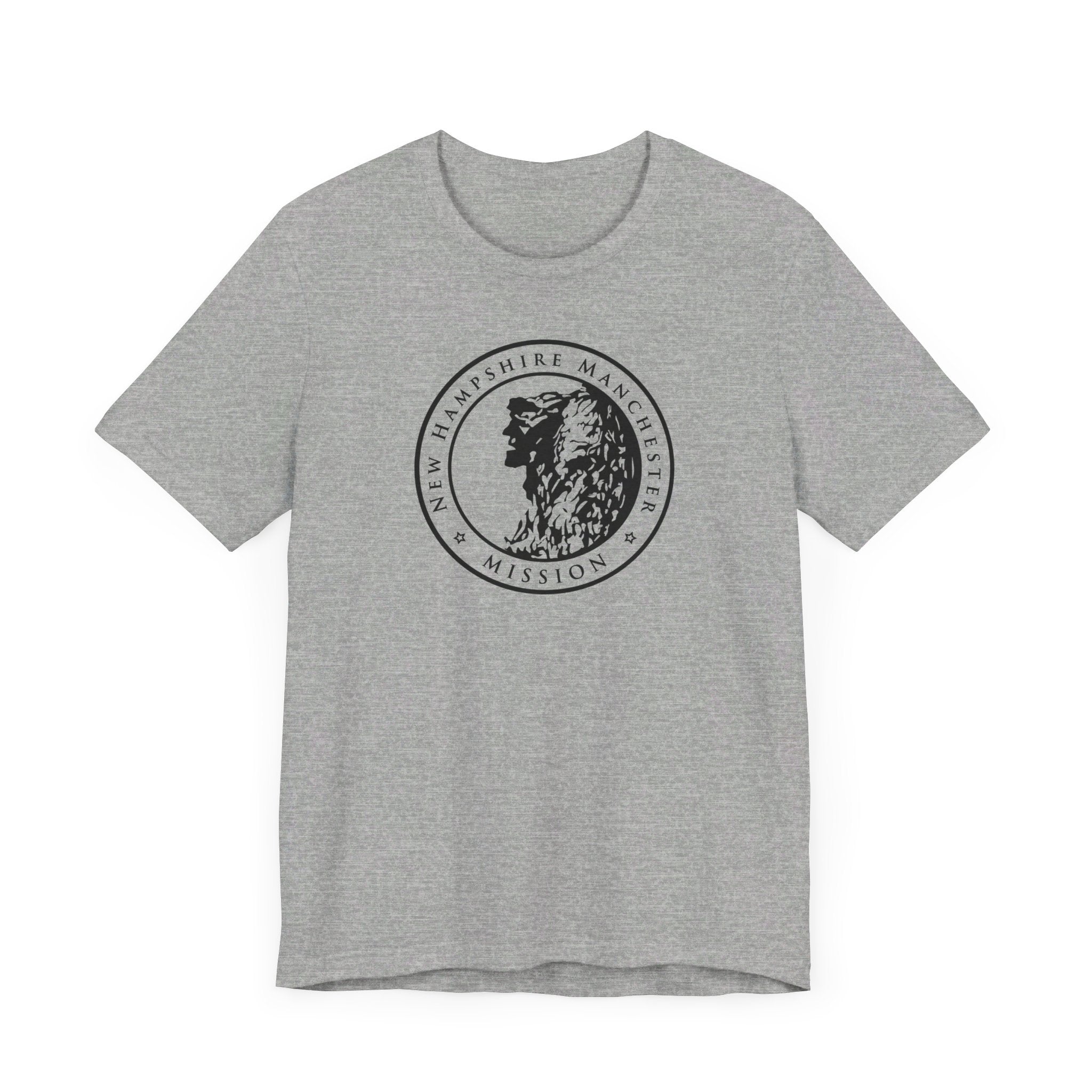 New Hampshire Manchester Mission Circular Monochrome Logo T-Shirt - Mission Wishlist - LDS Missionary Gift Store