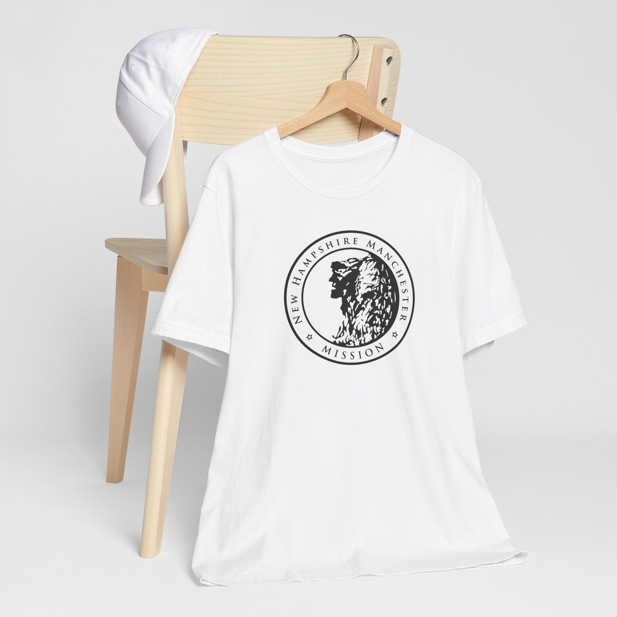 New Hampshire Manchester Mission Circular Monochrome Logo T-Shirt - Mission Wishlist - LDS Missionary Gift Store