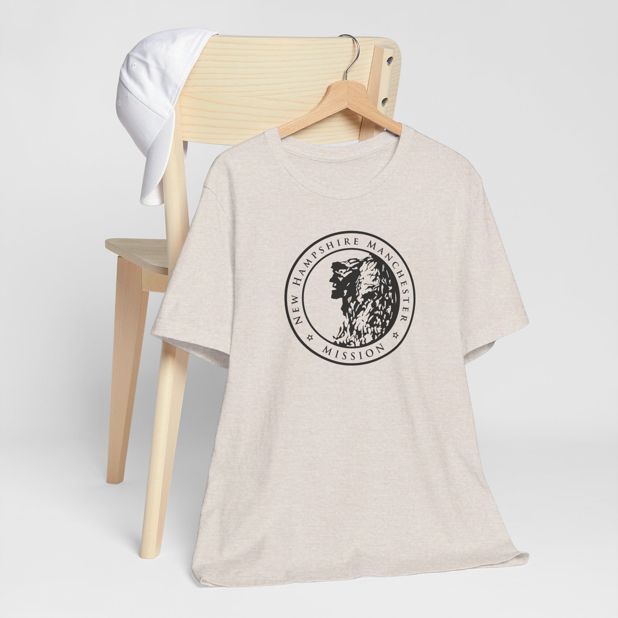 New Hampshire Manchester Mission Circular Monochrome Logo T-Shirt - Mission Wishlist - LDS Missionary Gift Store