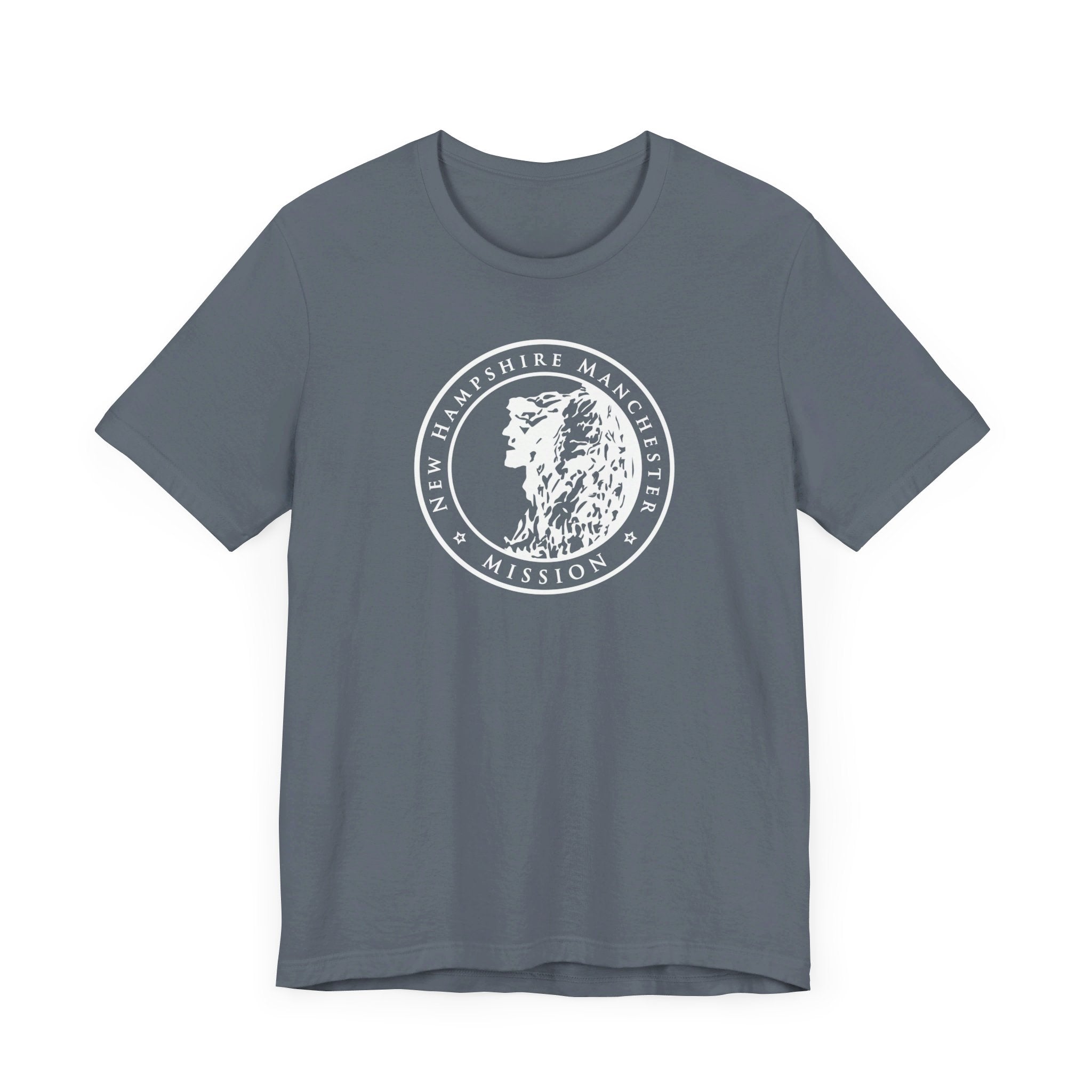 New Hampshire Manchester Mission Circular Monochrome Logo T-Shirt - Mission Wishlist - LDS Missionary Gift Store