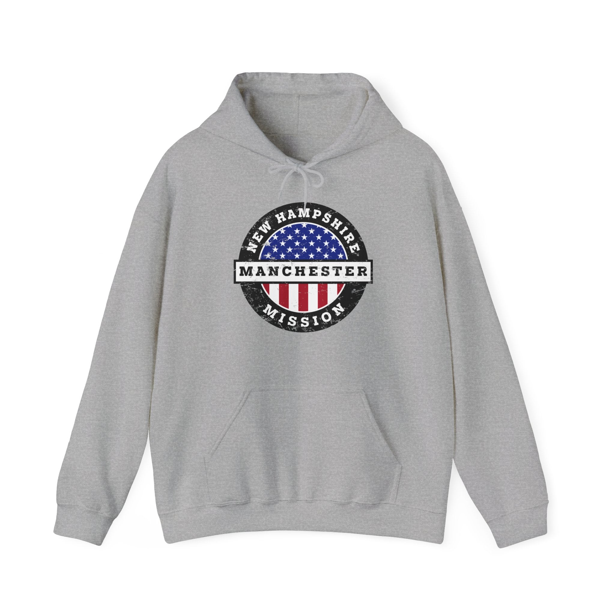 New Hampshire Manchester Mission Circular USA Flag Hoodie - Mission Wishlist - LDS Missionary Gift Store