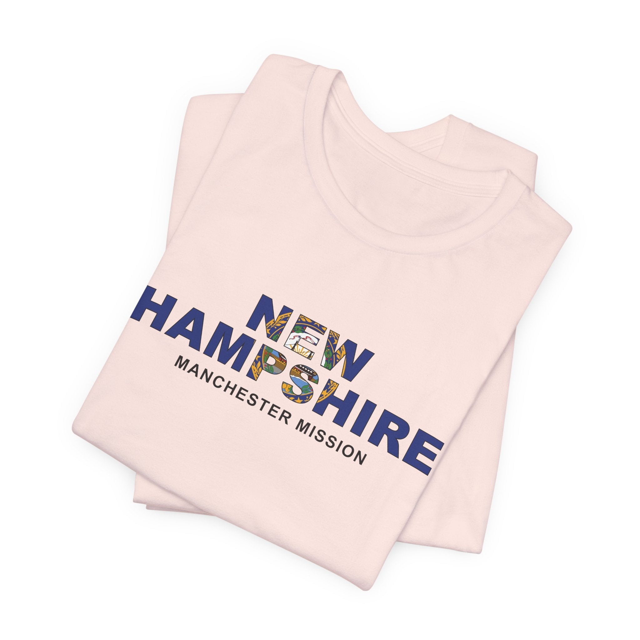 New Hampshire Manchester Mission Flag Title T-shirt - Mission Wishlist - LDS Missionary Gift Store