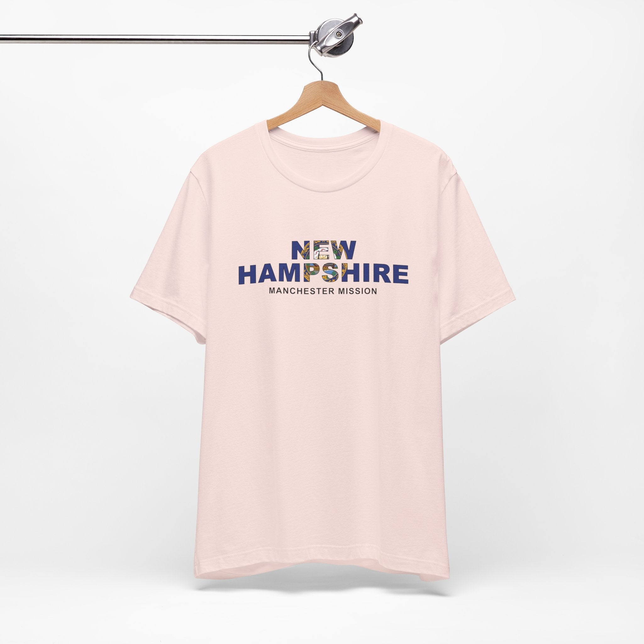 New Hampshire Manchester Mission Flag Title T-shirt - Mission Wishlist - LDS Missionary Gift Store