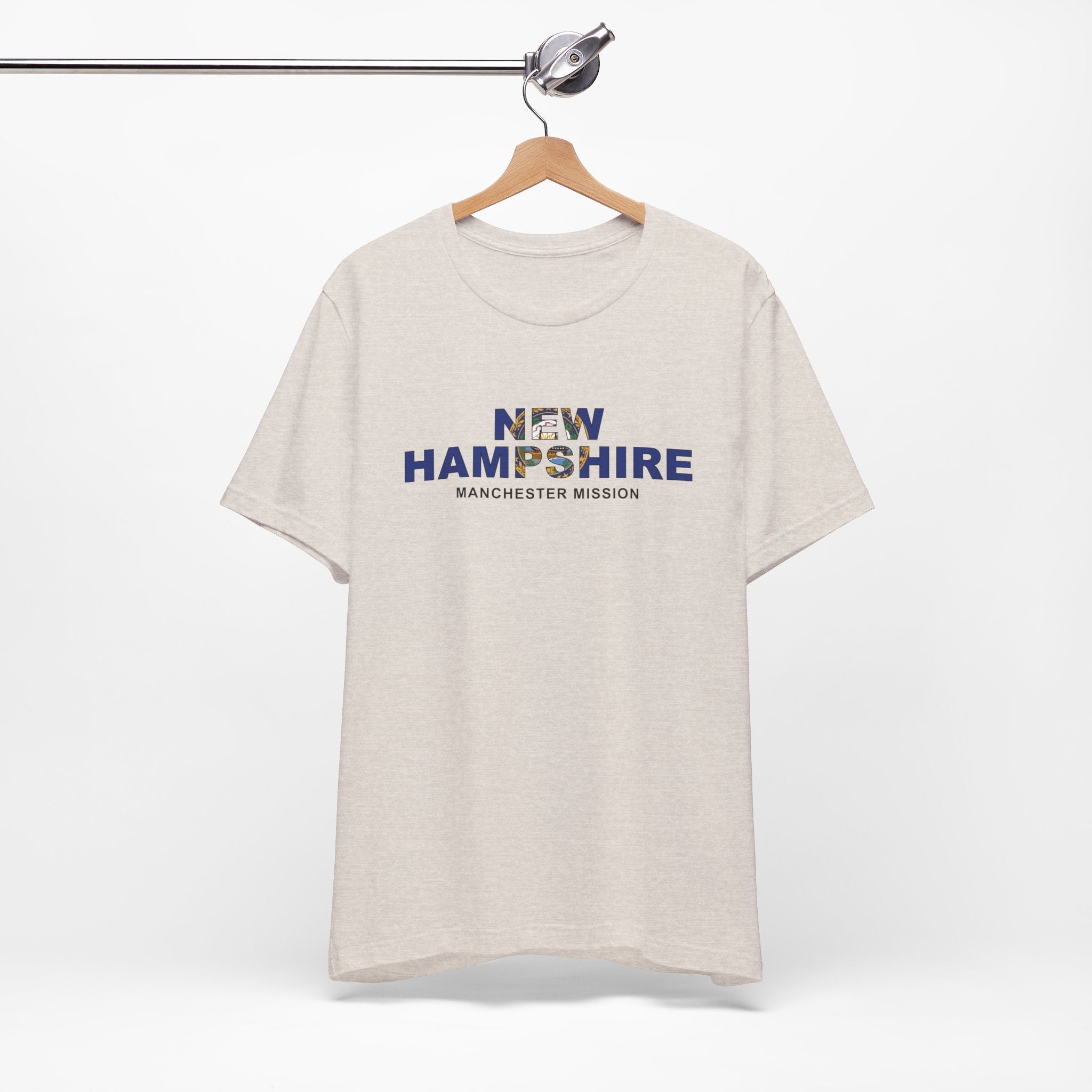 New Hampshire Manchester Mission Flag Title T-shirt - Mission Wishlist - LDS Missionary Gift Store