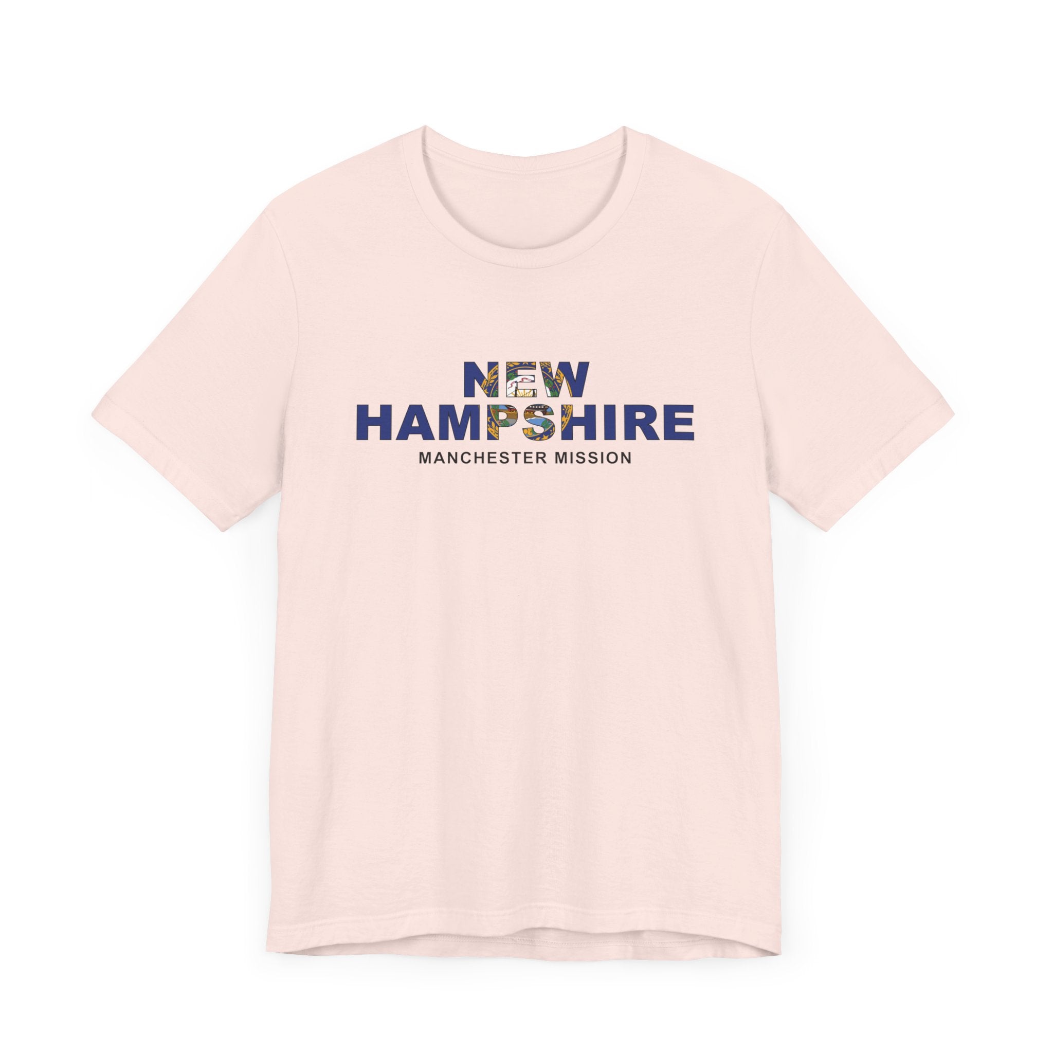 New Hampshire Manchester Mission Flag Title T-shirt - Mission Wishlist - LDS Missionary Gift Store