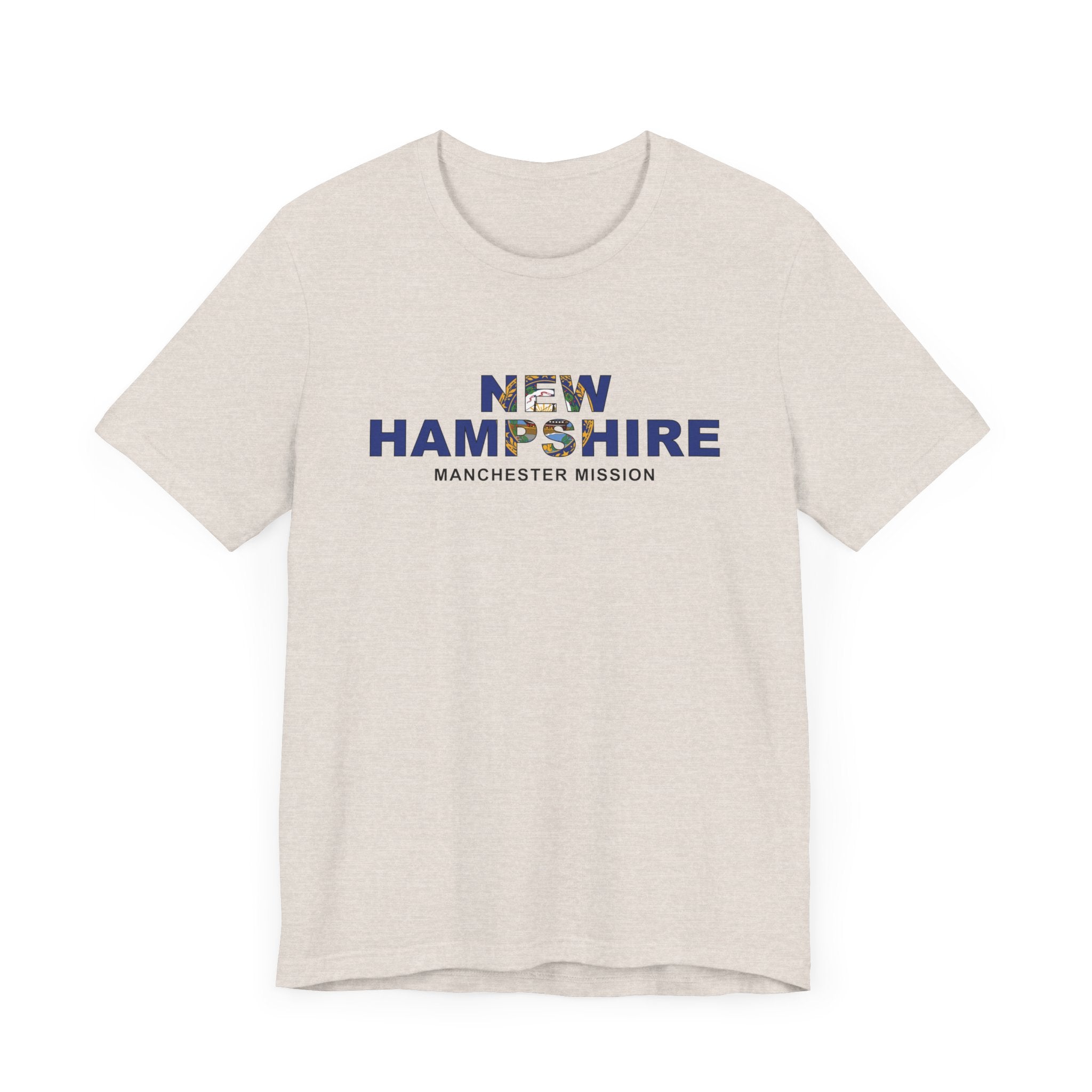New Hampshire Manchester Mission Flag Title T-shirt - Mission Wishlist - LDS Missionary Gift Store
