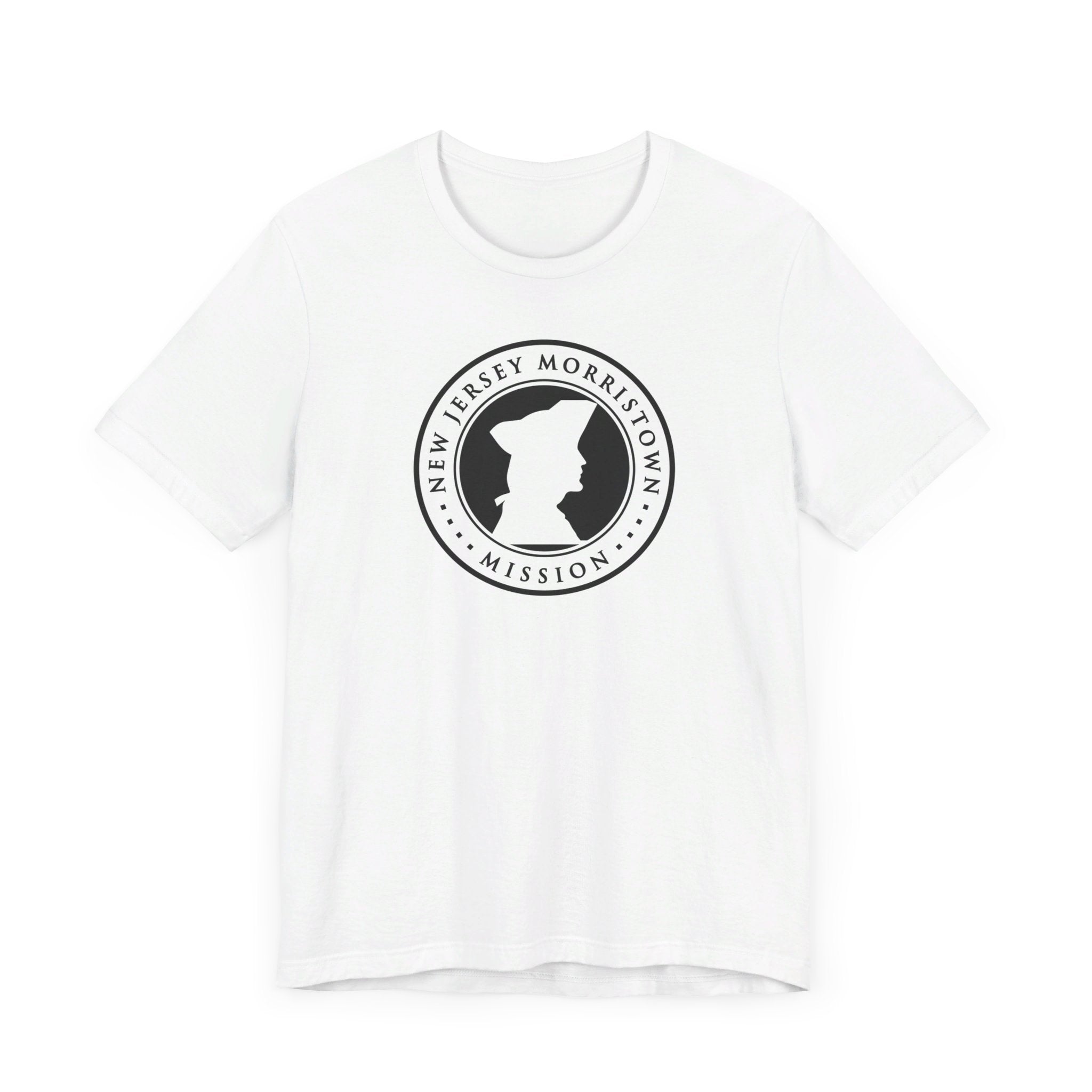 New Jersey Morristown Mission Circular Monochrome Logo T-Shirt - Latter-Day Saint LDS Missionary Gift - Book of Mormon