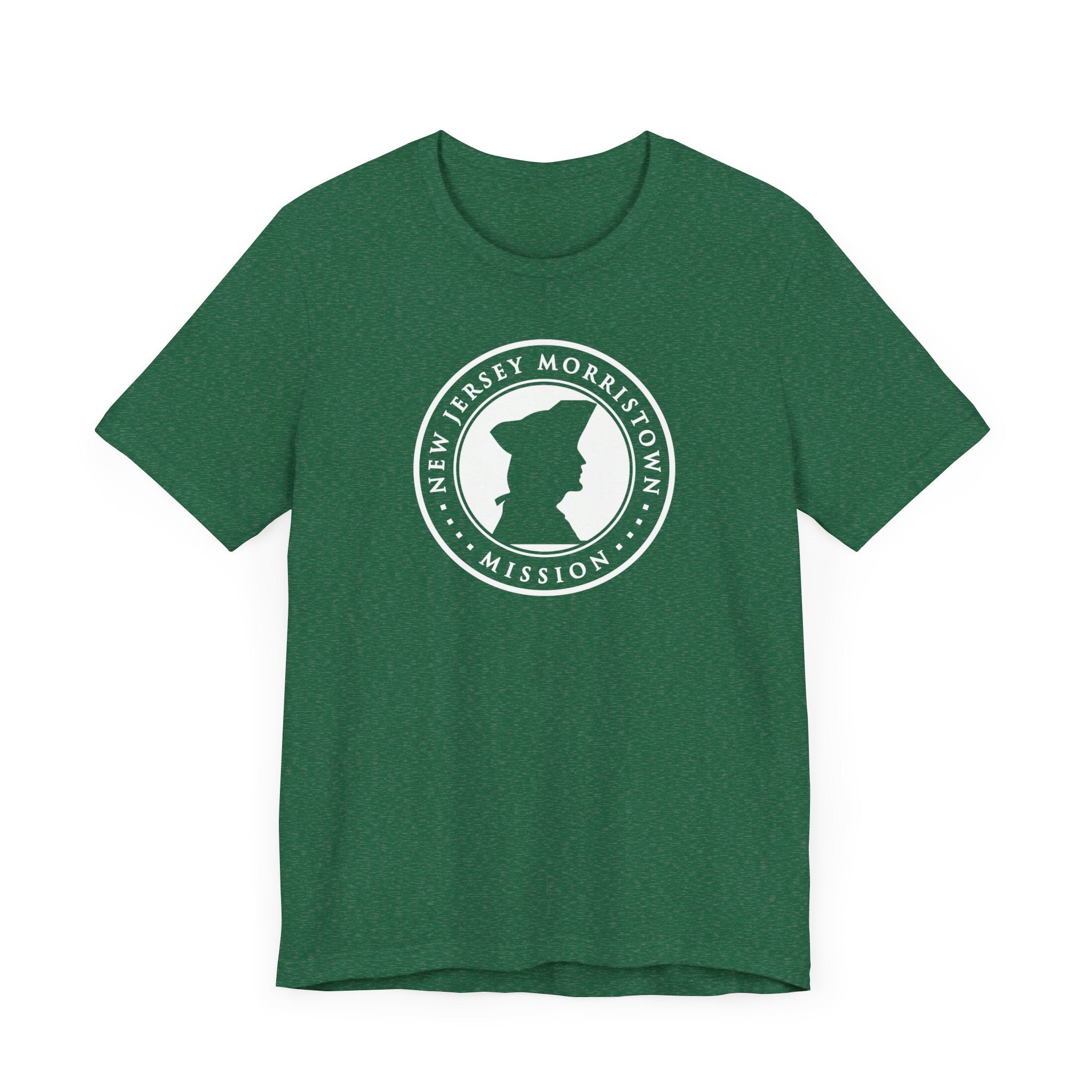 New Jersey Morristown Mission Circular Monochrome Logo T-Shirt - Latter-Day Saint LDS Missionary Gift - Book of Mormon