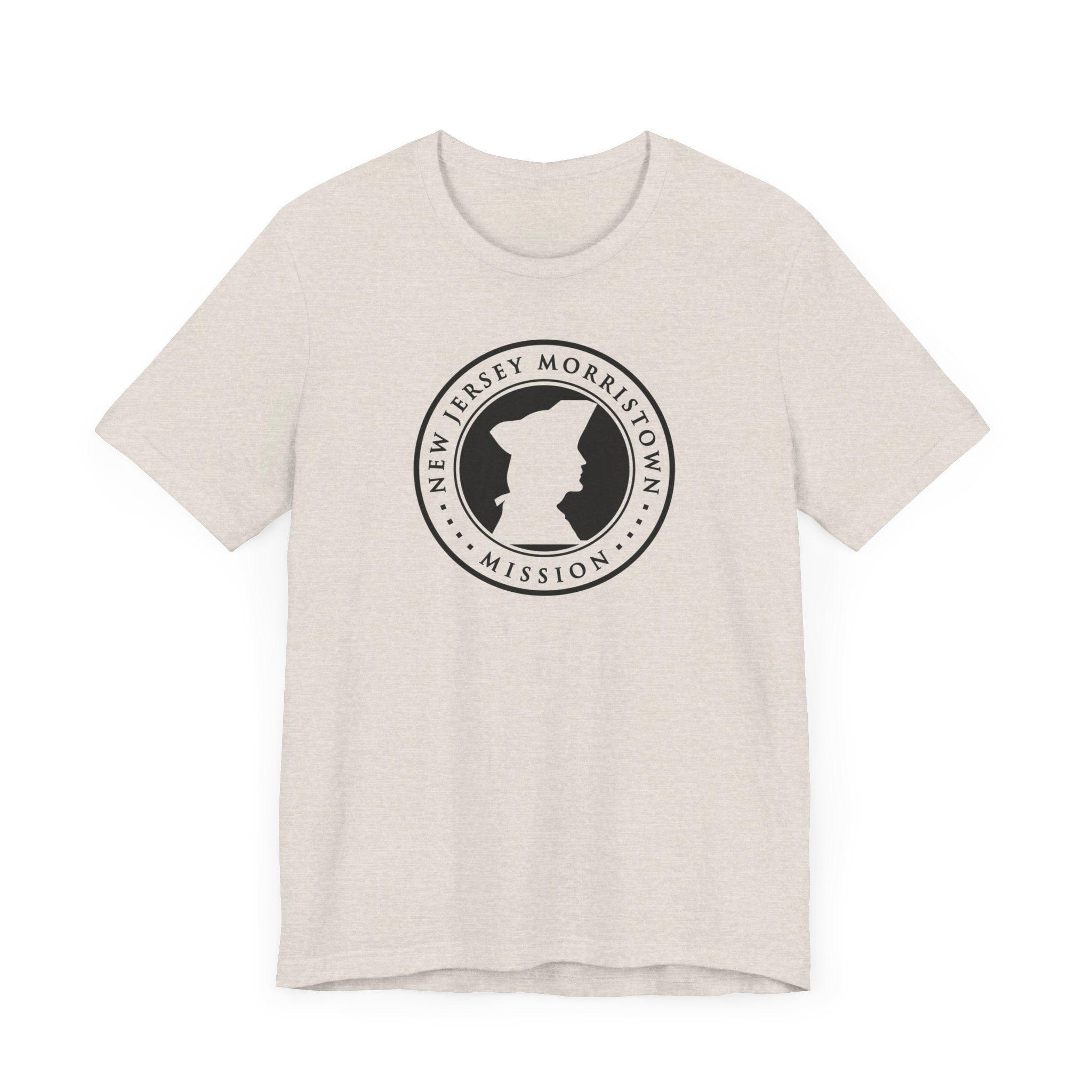 New Jersey Morristown Mission Circular Monochrome Logo T-Shirt - Latter-Day Saint LDS Missionary Gift - Book of Mormon