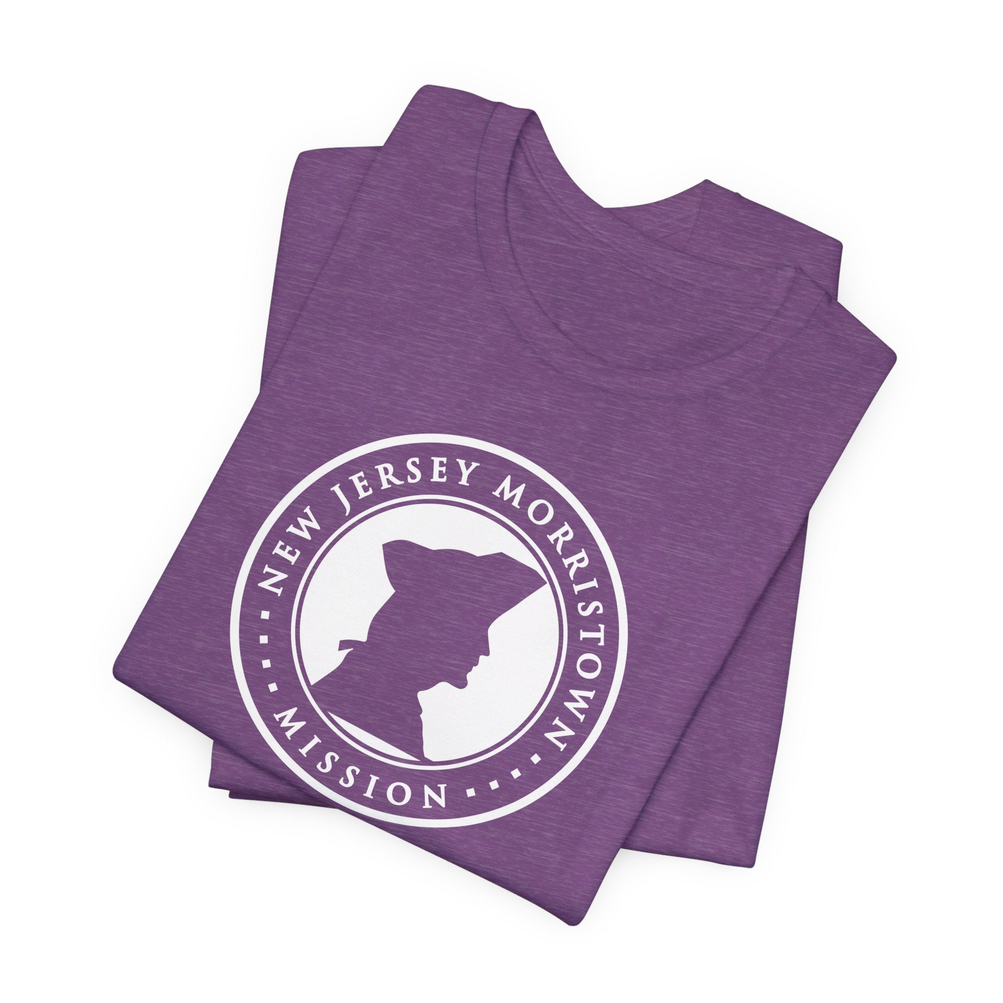 New Jersey Morristown Mission Circular Monochrome Logo T-Shirt - Latter-Day Saint LDS Missionary Gift - Book of Mormon