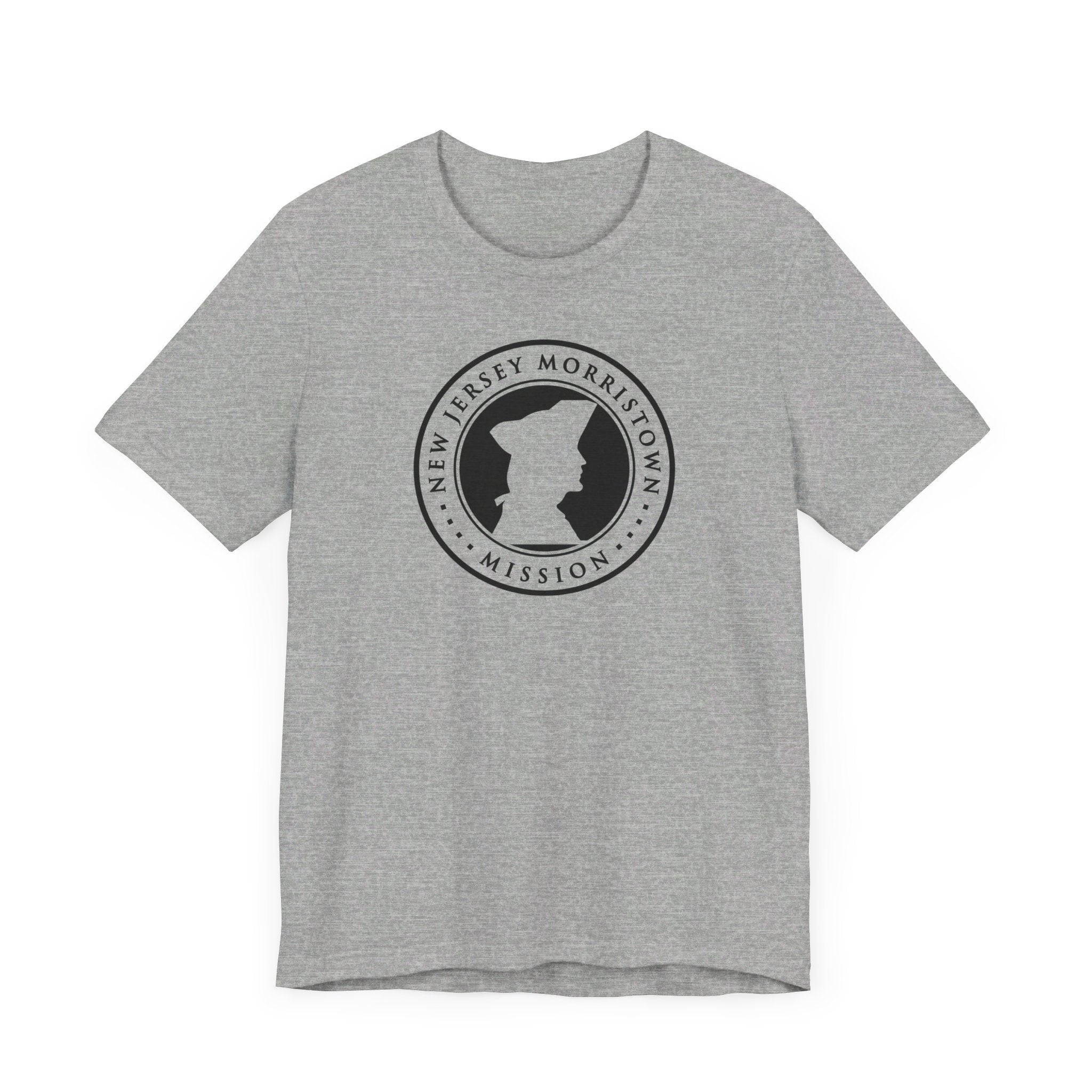 New Jersey Morristown Mission Circular Monochrome Logo T-Shirt - Latter-Day Saint LDS Missionary Gift - Book of Mormon