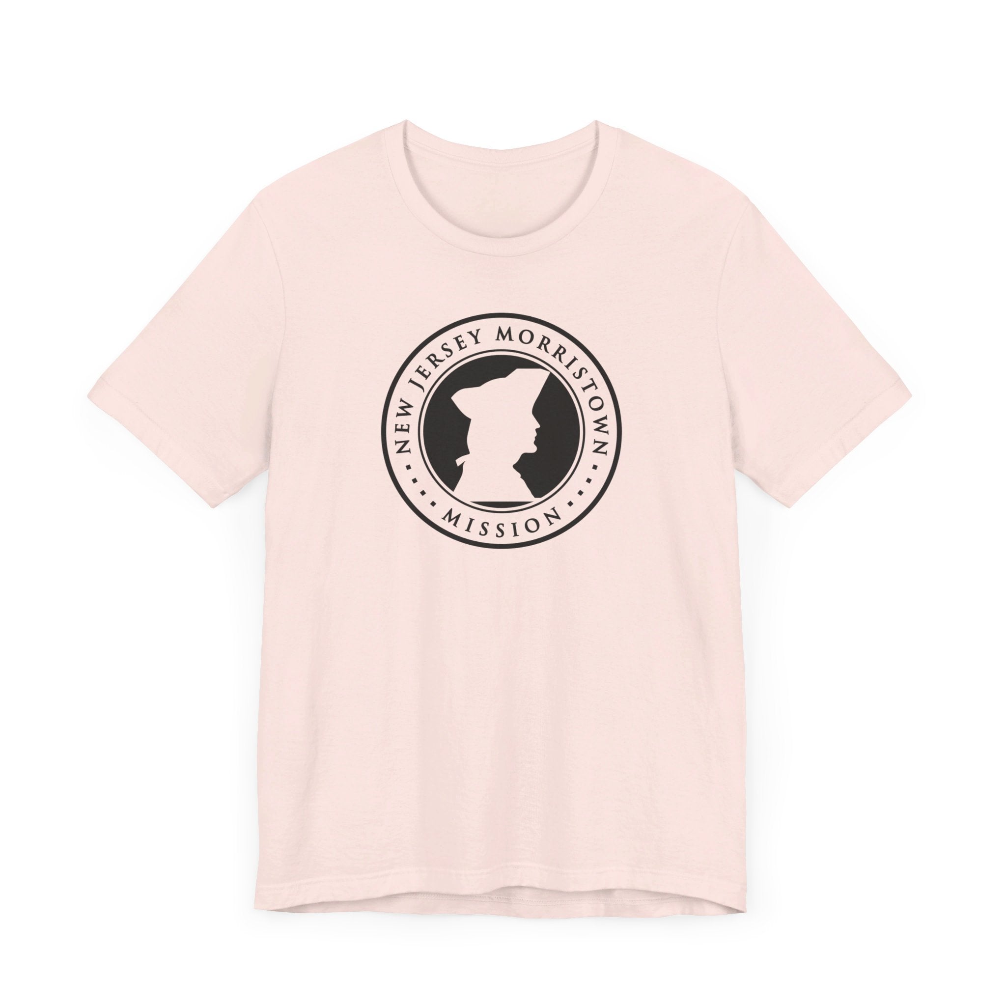 New Jersey Morristown Mission Circular Monochrome Logo T-Shirt - Latter-Day Saint LDS Missionary Gift - Book of Mormon