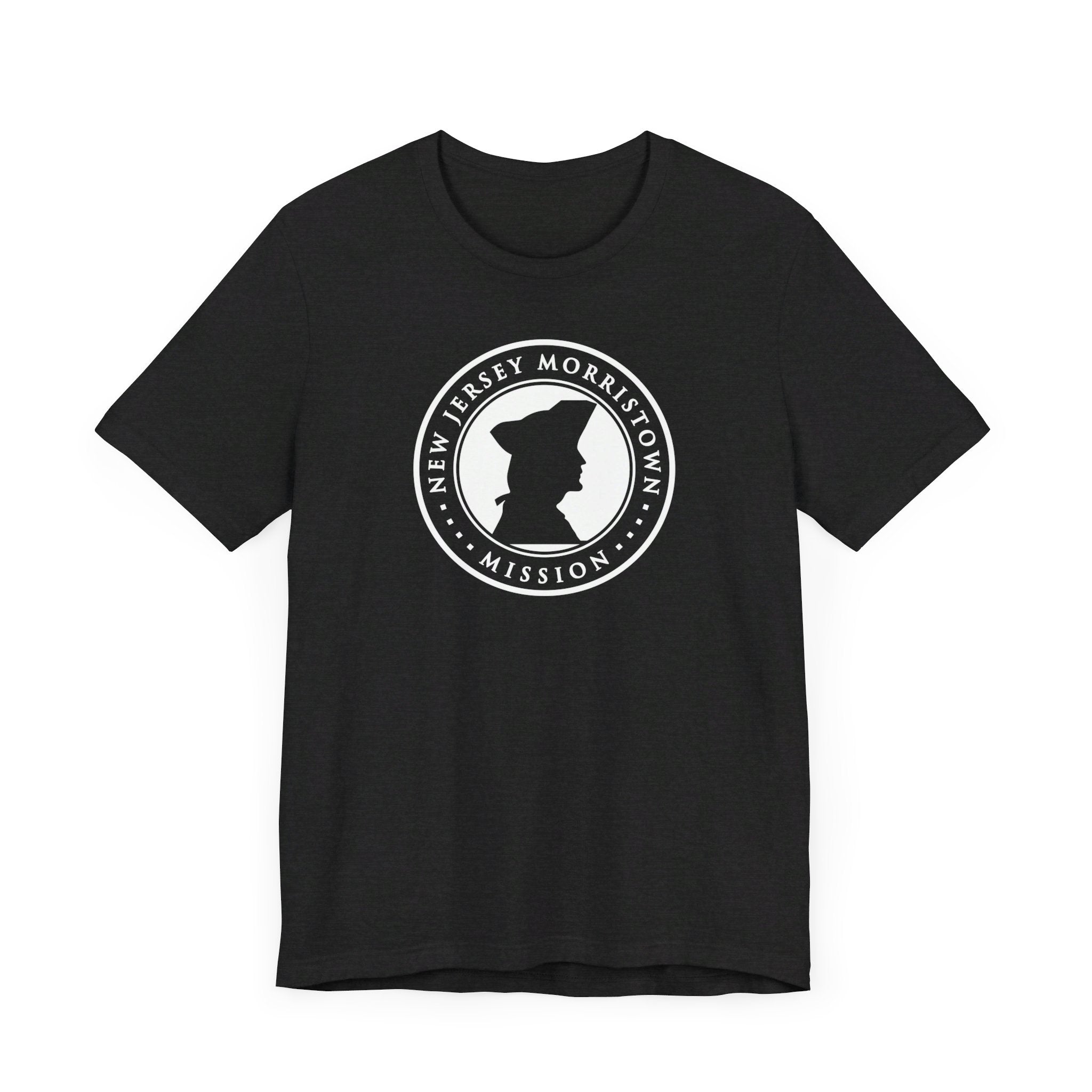 New Jersey Morristown Mission Circular Monochrome Logo T-Shirt - Latter-Day Saint LDS Missionary Gift - Book of Mormon