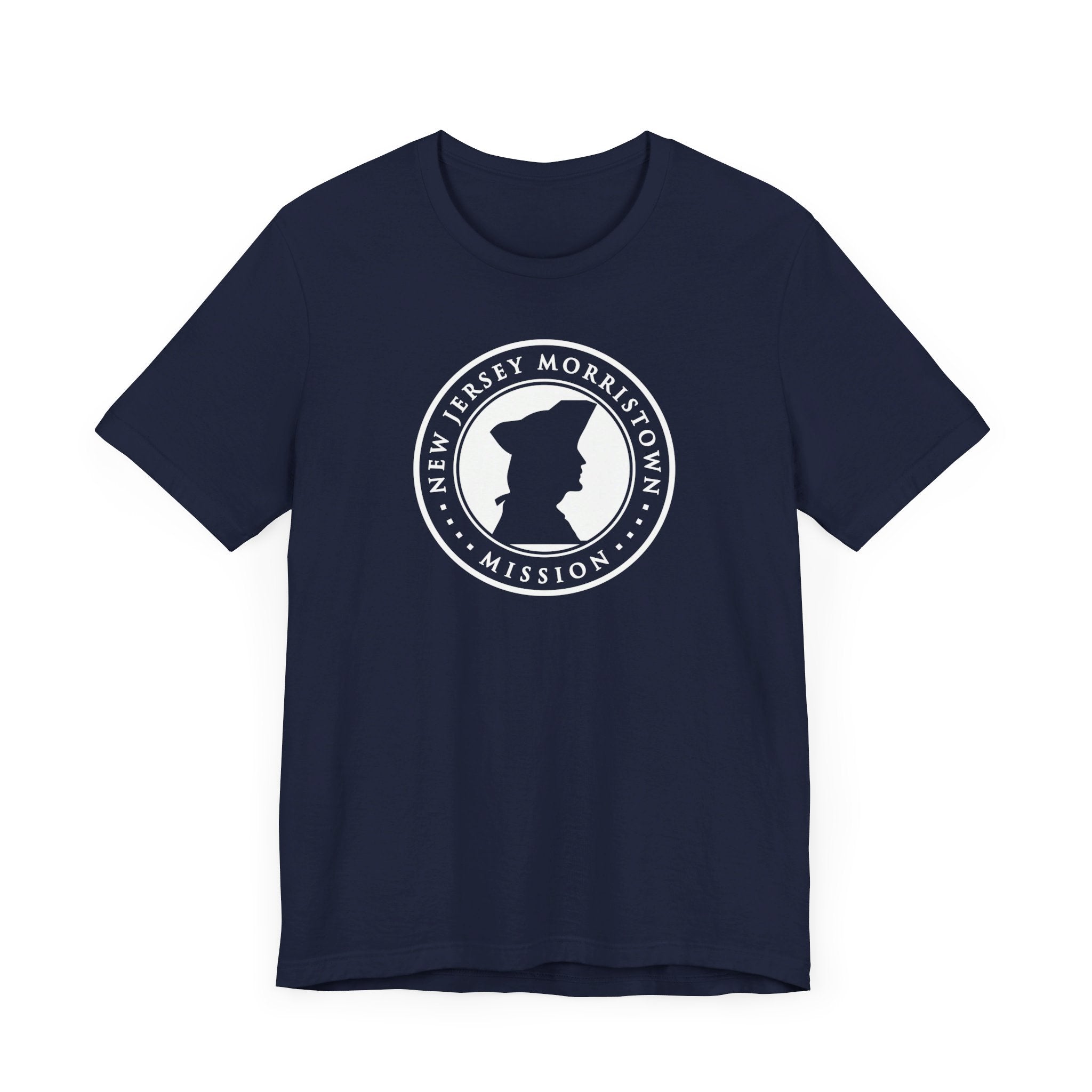 New Jersey Morristown Mission Circular Monochrome Logo T-Shirt - Latter-Day Saint LDS Missionary Gift - Book of Mormon