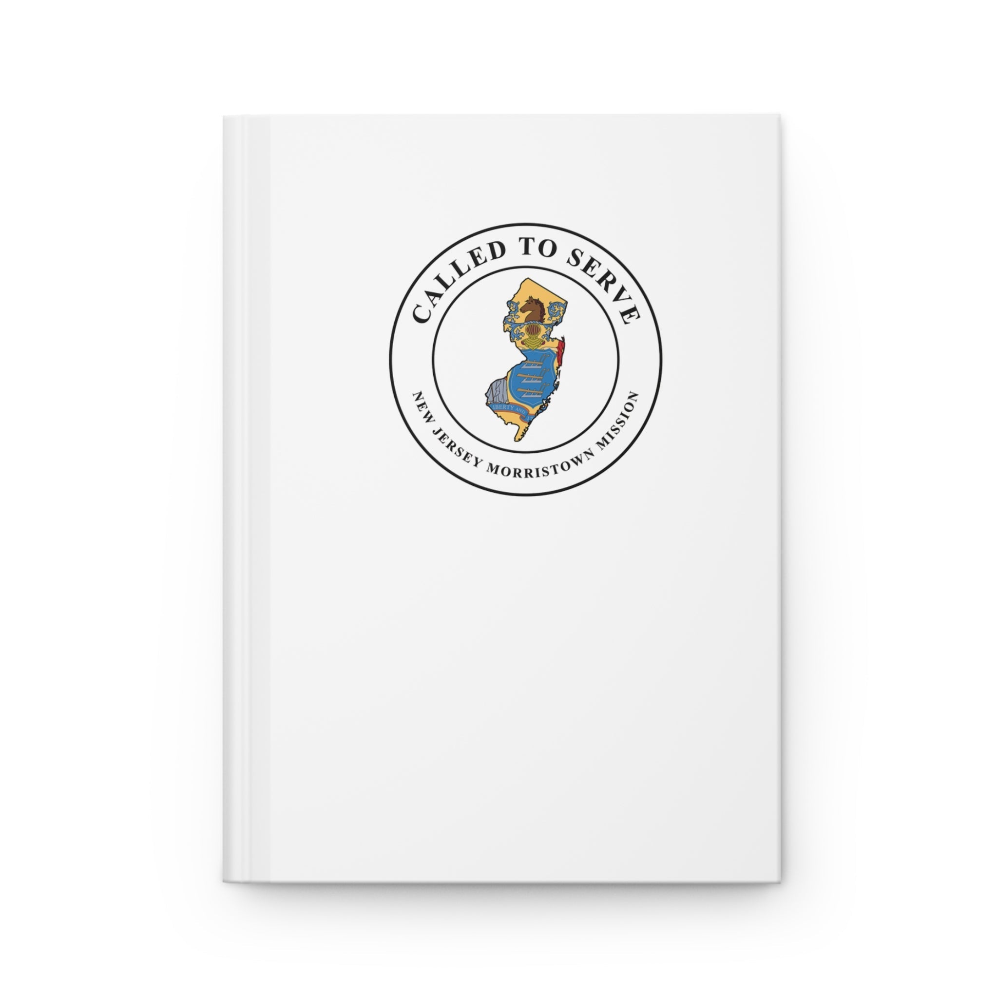 New Jersey Morristown Mission Flag Map Called to Serve White Hardcover Journal Matte - Mission Wishlist - LDS Missionary Gift Store