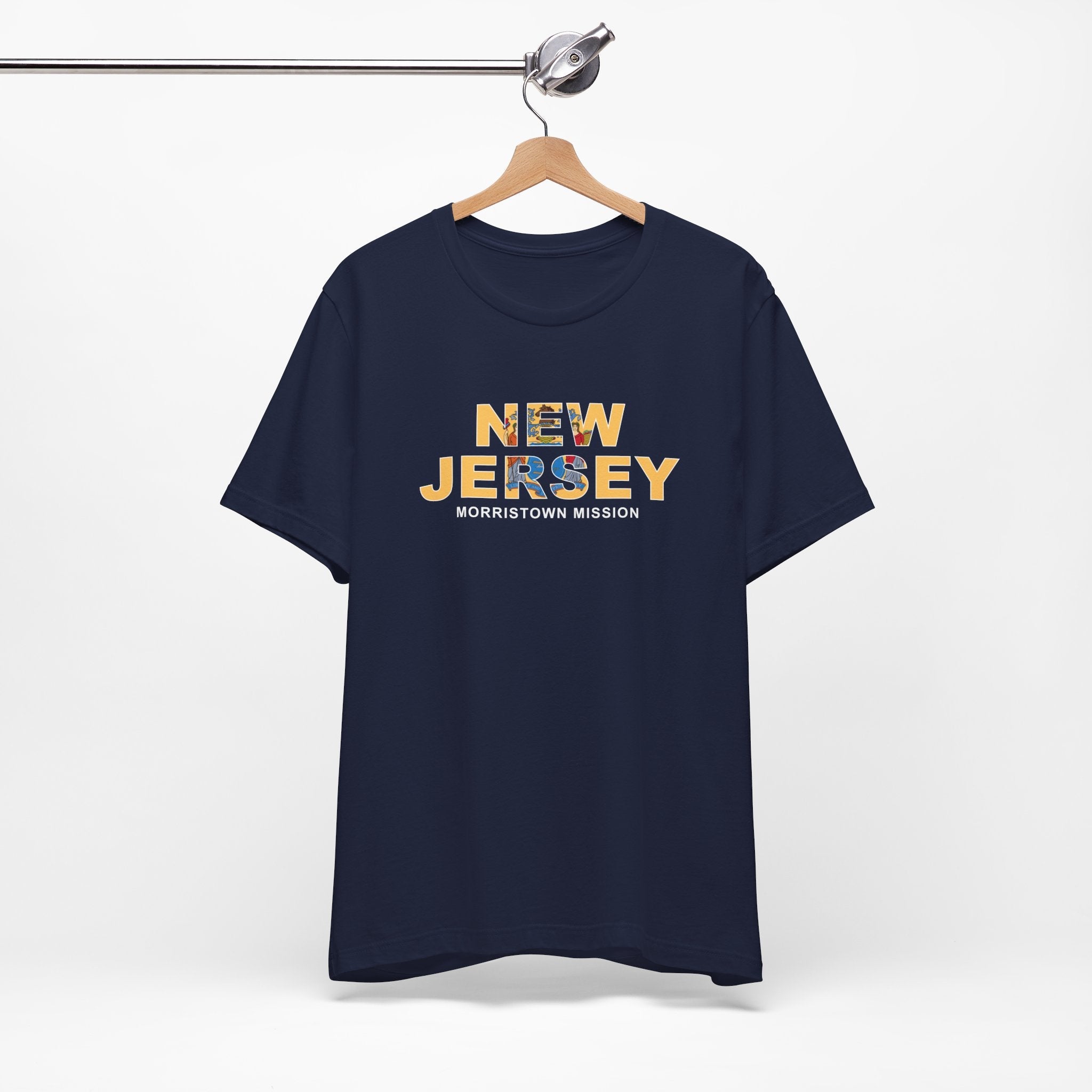 New Jersey Morristown Mission Flag Title T-shirt - Mission Wishlist - LDS Missionary Gift Store
