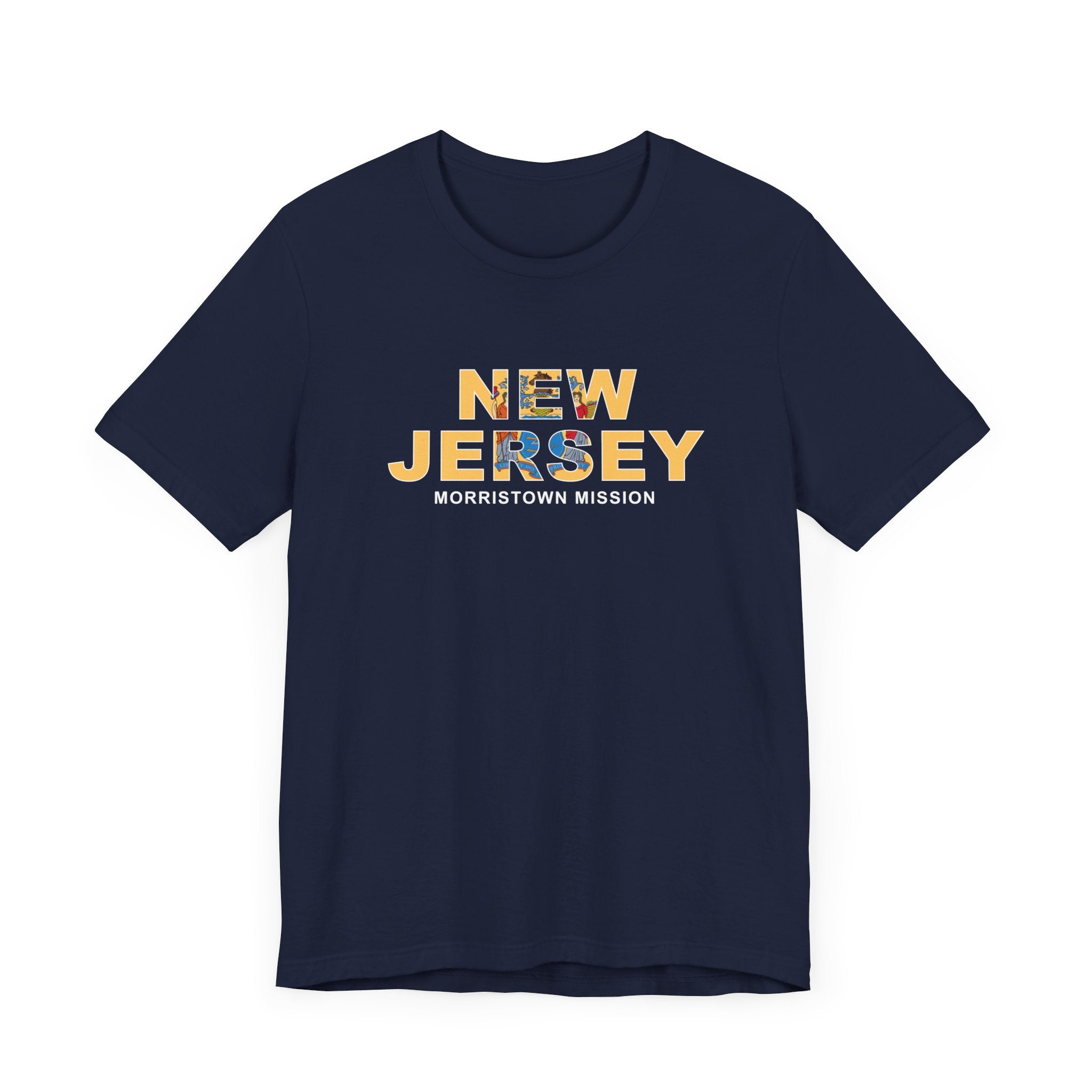 New Jersey Morristown Mission Flag Title T-shirt - Mission Wishlist - LDS Missionary Gift Store