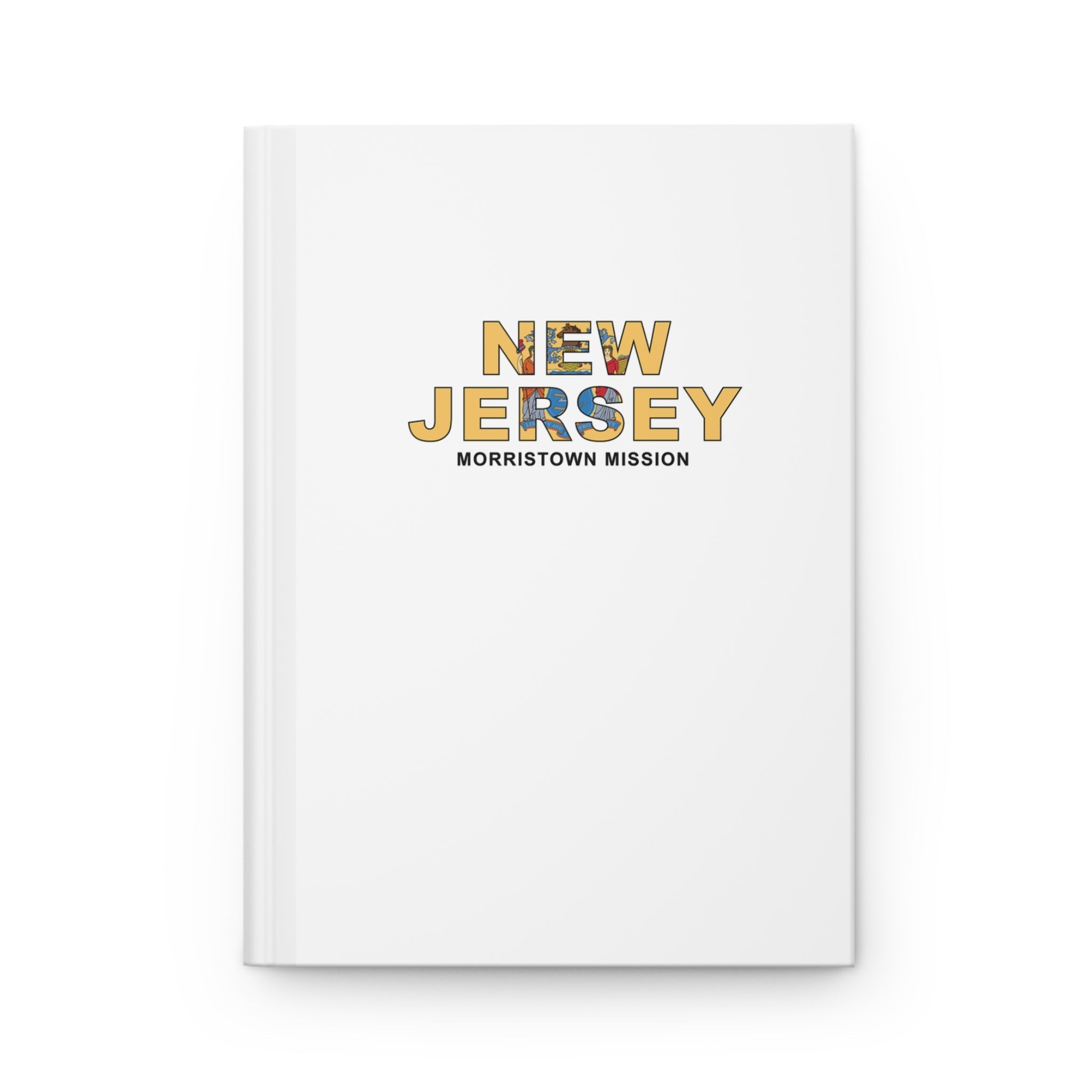 New Jersey Morristown Mission Flag Title White Hardcover Journal Matte - Mission Wishlist - LDS Missionary Gift Store