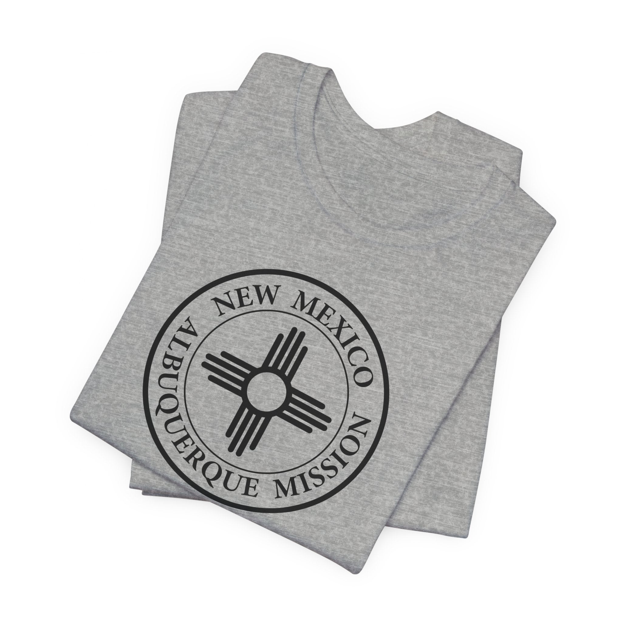 New Mexico Albuquerque Mission Circular Monochrome Logo T-Shirt - Mission Wishlist - LDS Missionary Gift Store