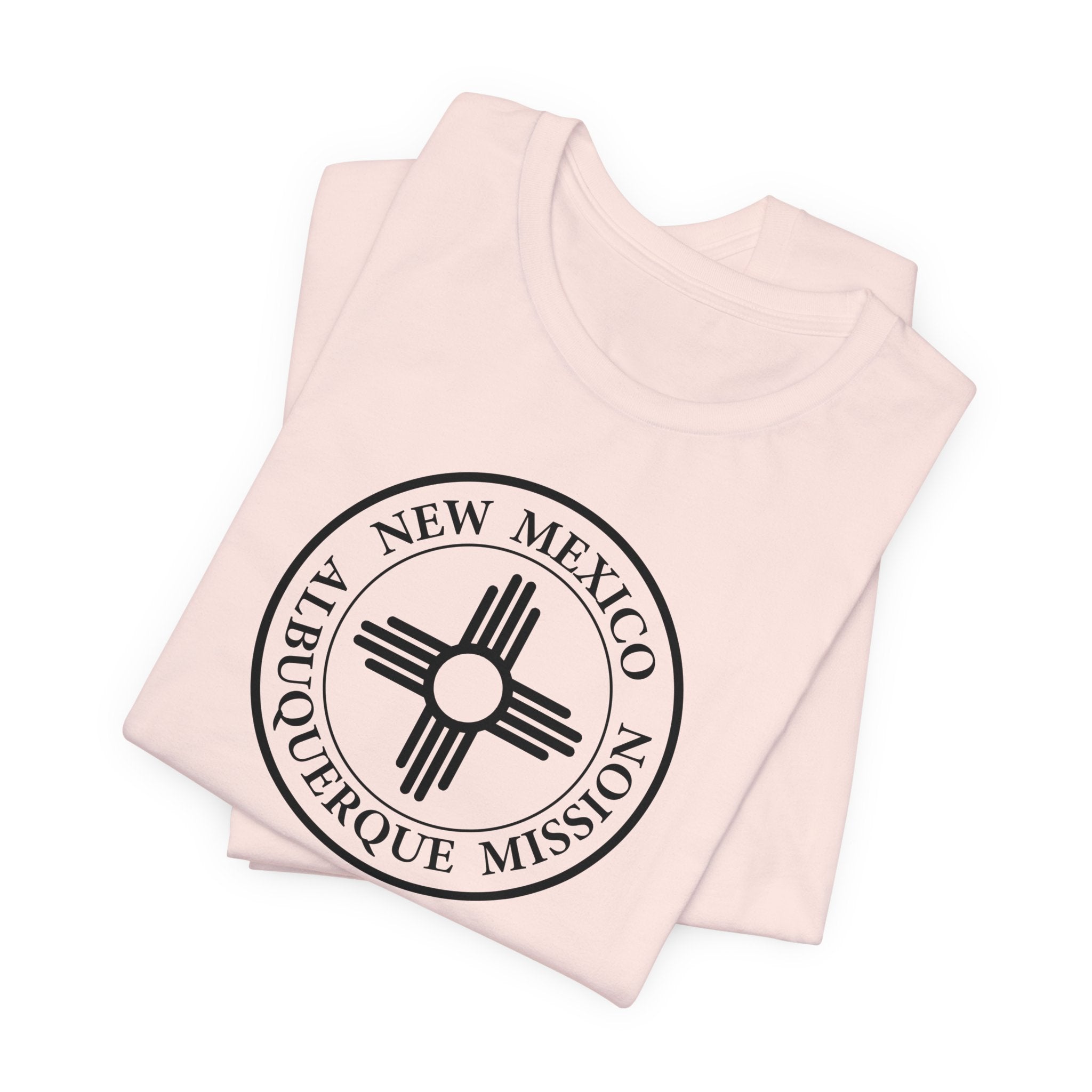 New Mexico Albuquerque Mission Circular Monochrome Logo T-Shirt - Mission Wishlist - LDS Missionary Gift Store