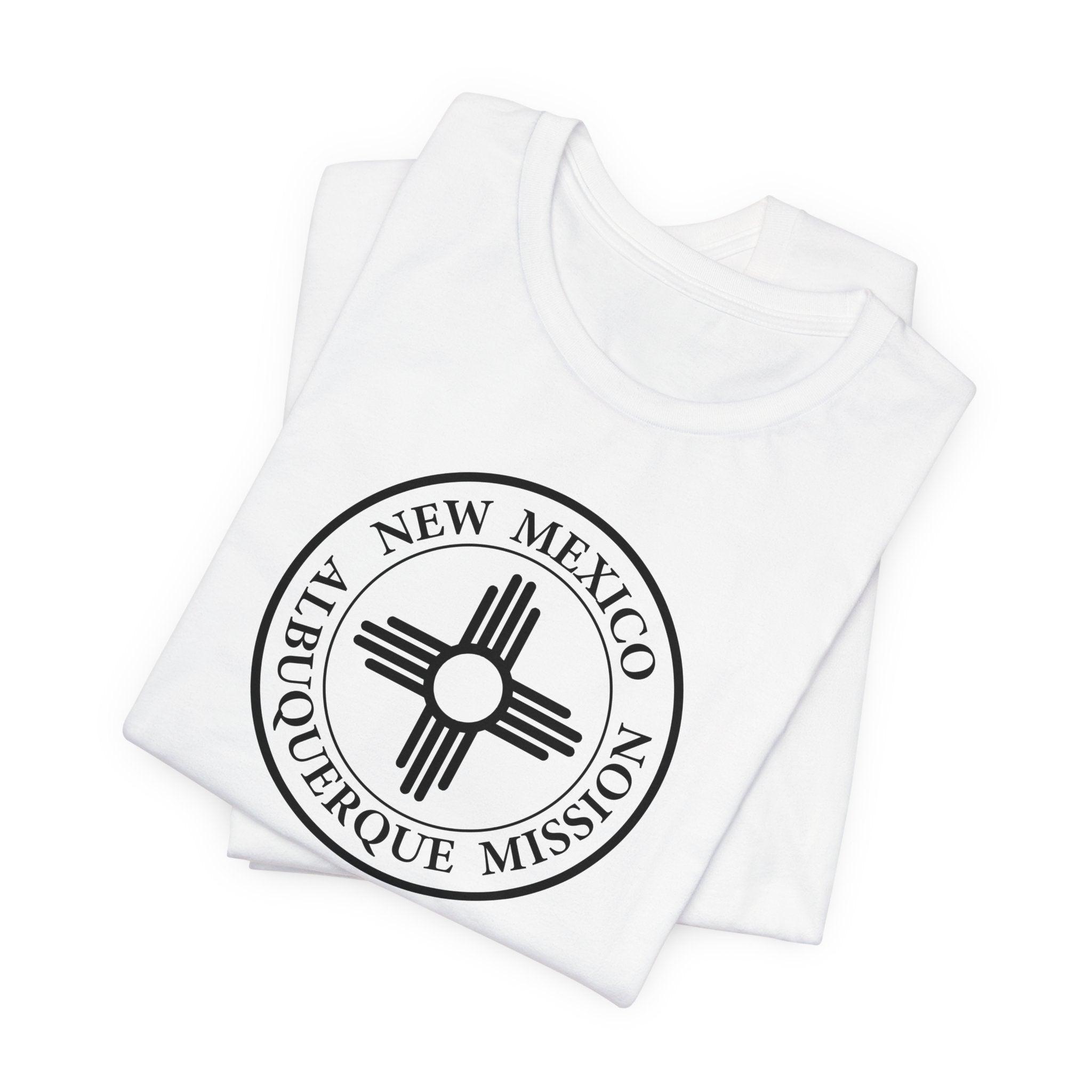 New Mexico Albuquerque Mission Circular Monochrome Logo T-Shirt - Mission Wishlist - LDS Missionary Gift Store