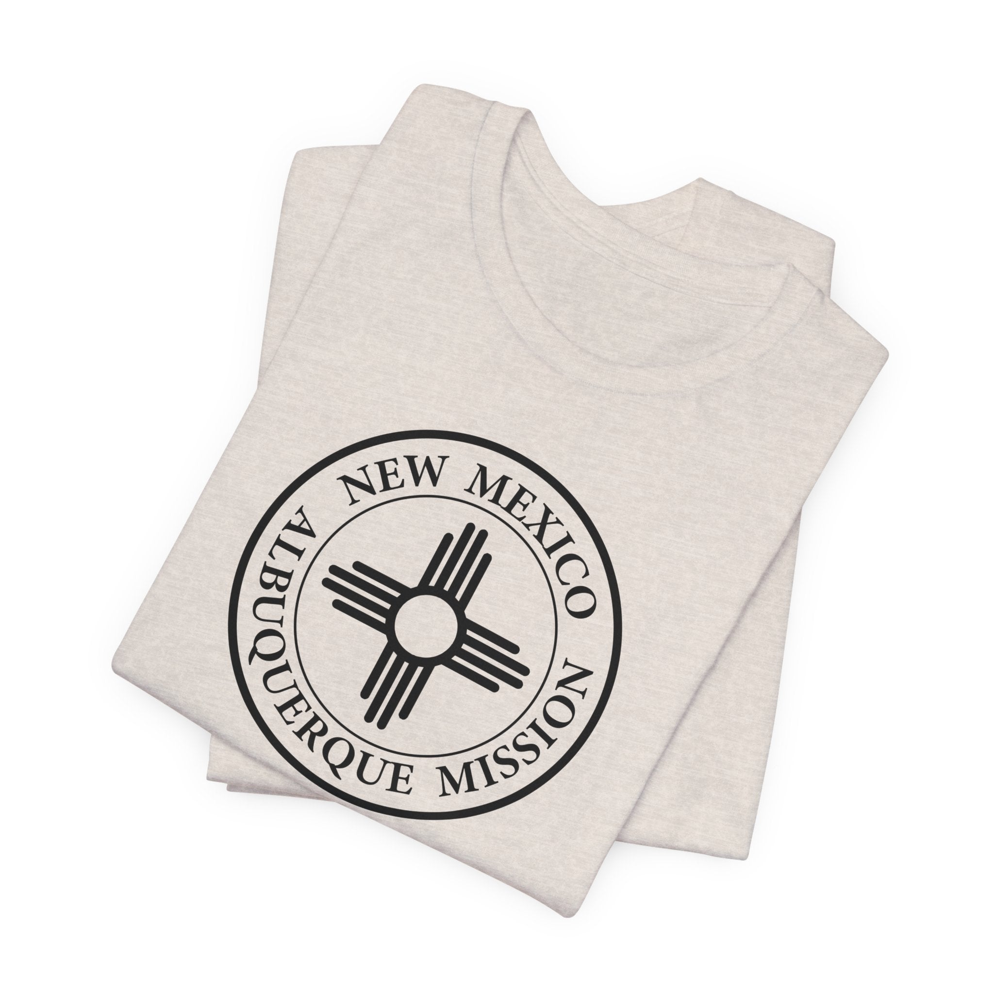 New Mexico Albuquerque Mission Circular Monochrome Logo T-Shirt - Mission Wishlist - LDS Missionary Gift Store
