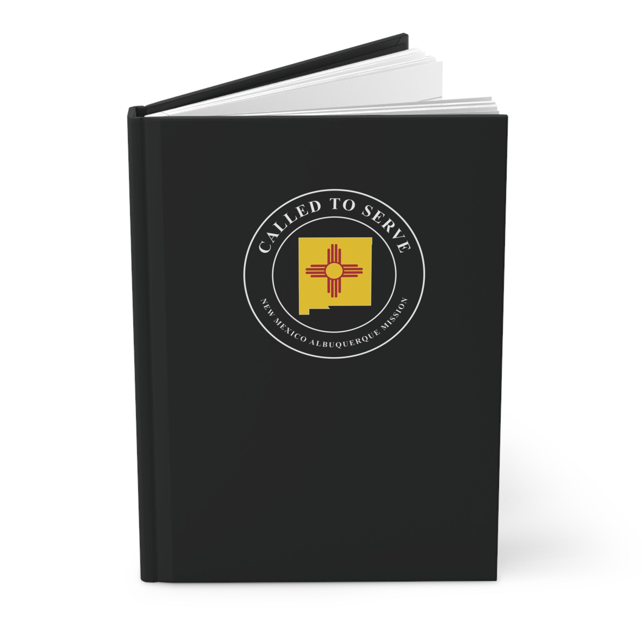 New Mexico Albuquerque Mission Flag Map Called to Serve Black Hardcover Journal Matte - Mission Wishlist - LDS Missionary Gift Store