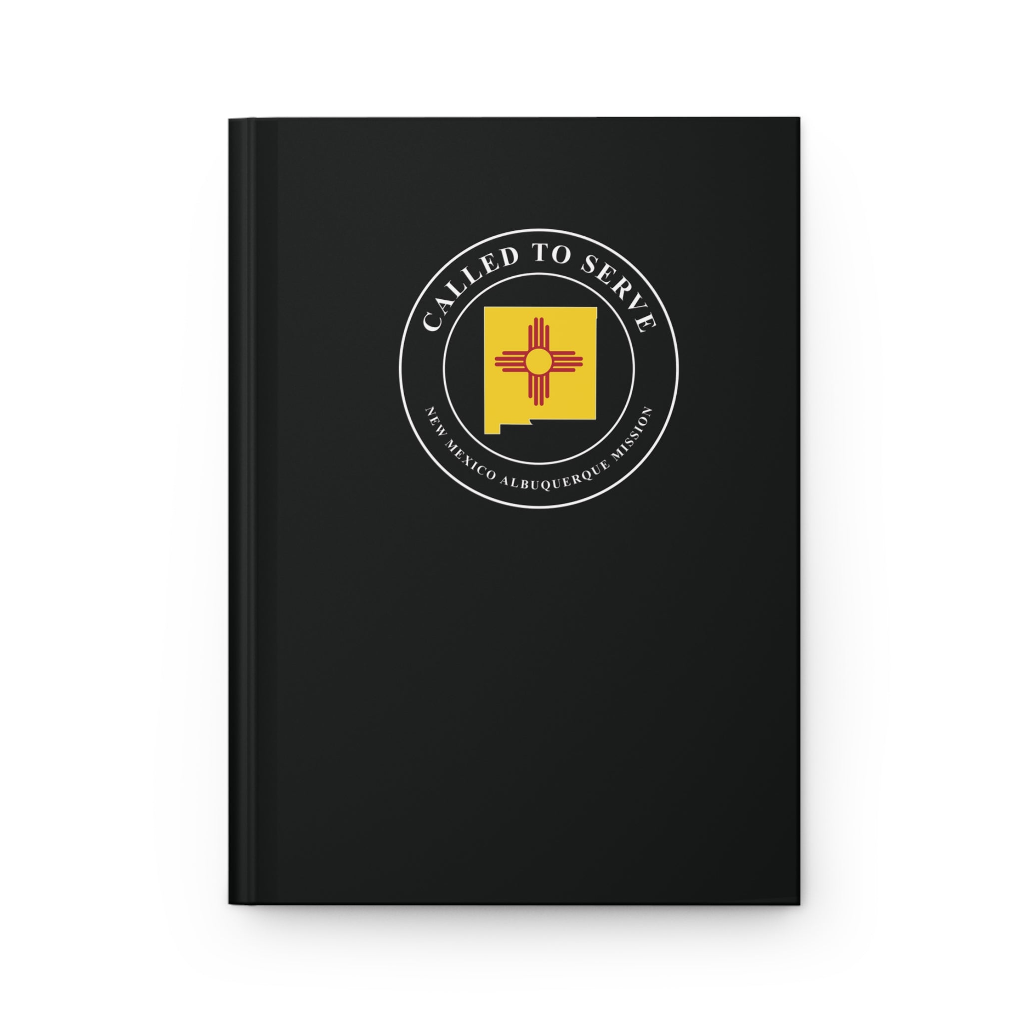 New Mexico Albuquerque Mission Flag Map Called to Serve Black Hardcover Journal Matte - Mission Wishlist - LDS Missionary Gift Store