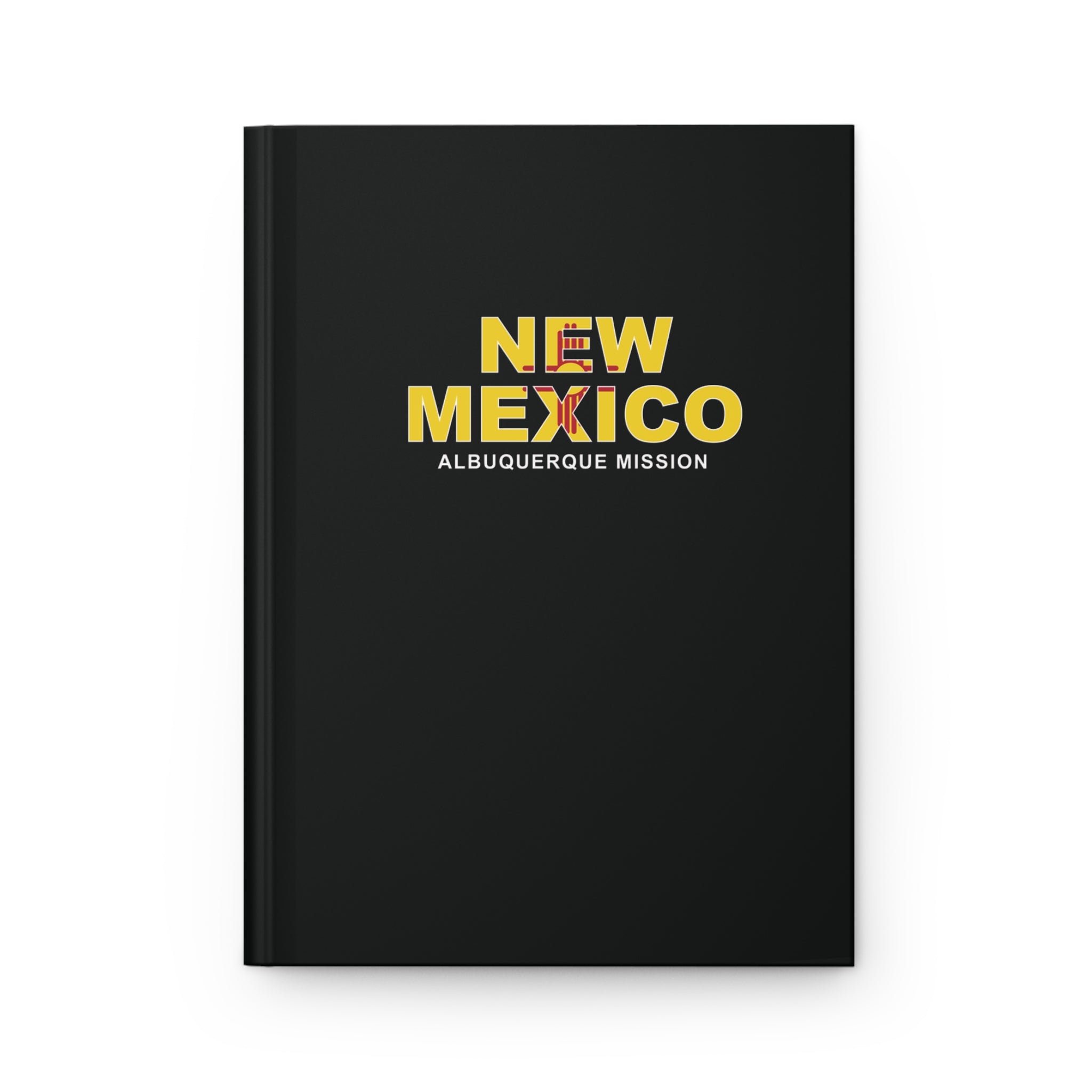 New Mexico Albuquerque Mission Flag Title Black Hardcover Journal Matte - Mission Wishlist - LDS Missionary Gift Store