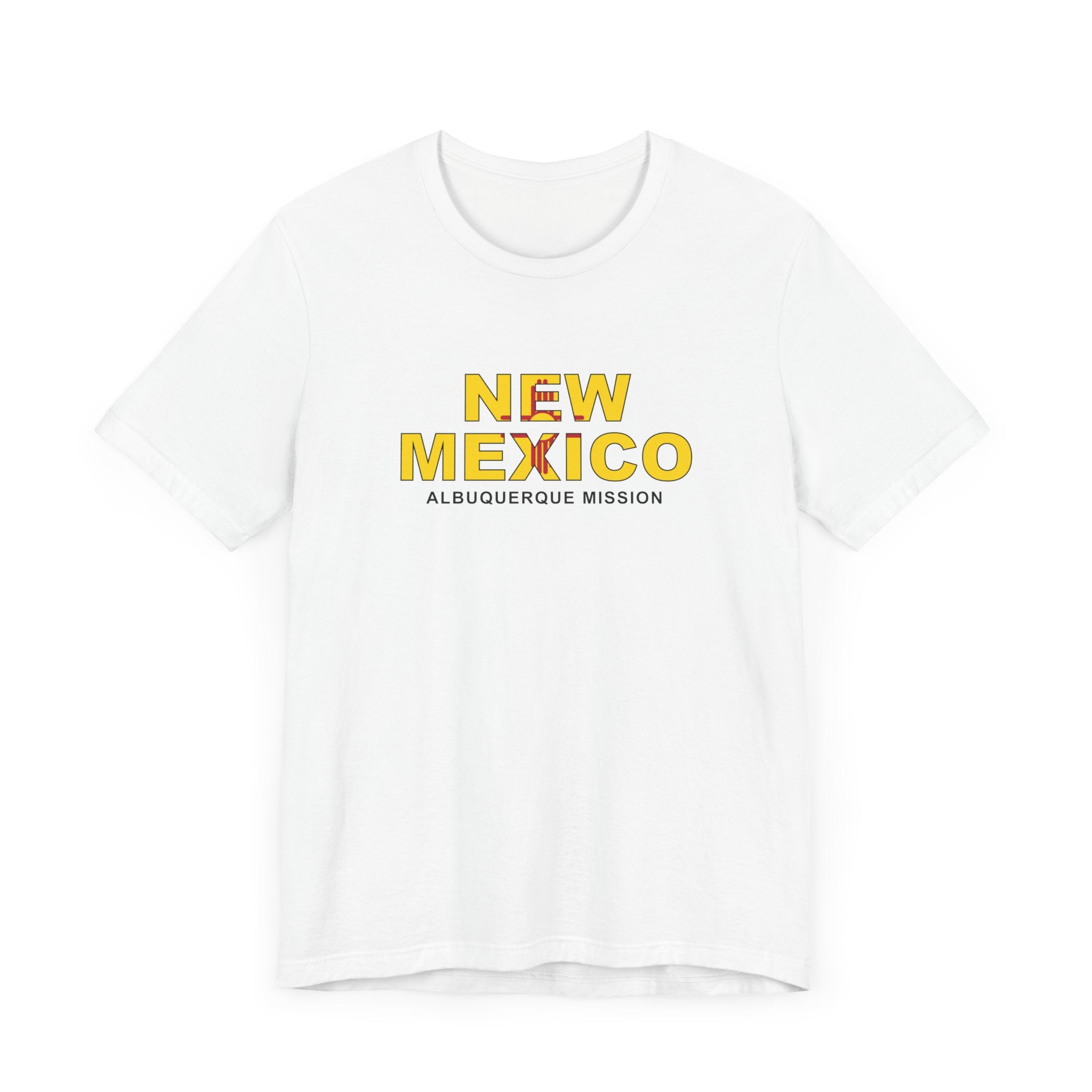 New Mexico Albuquerque Mission Flag Title T-shirt - Mission Wishlist - LDS Missionary Gift Store