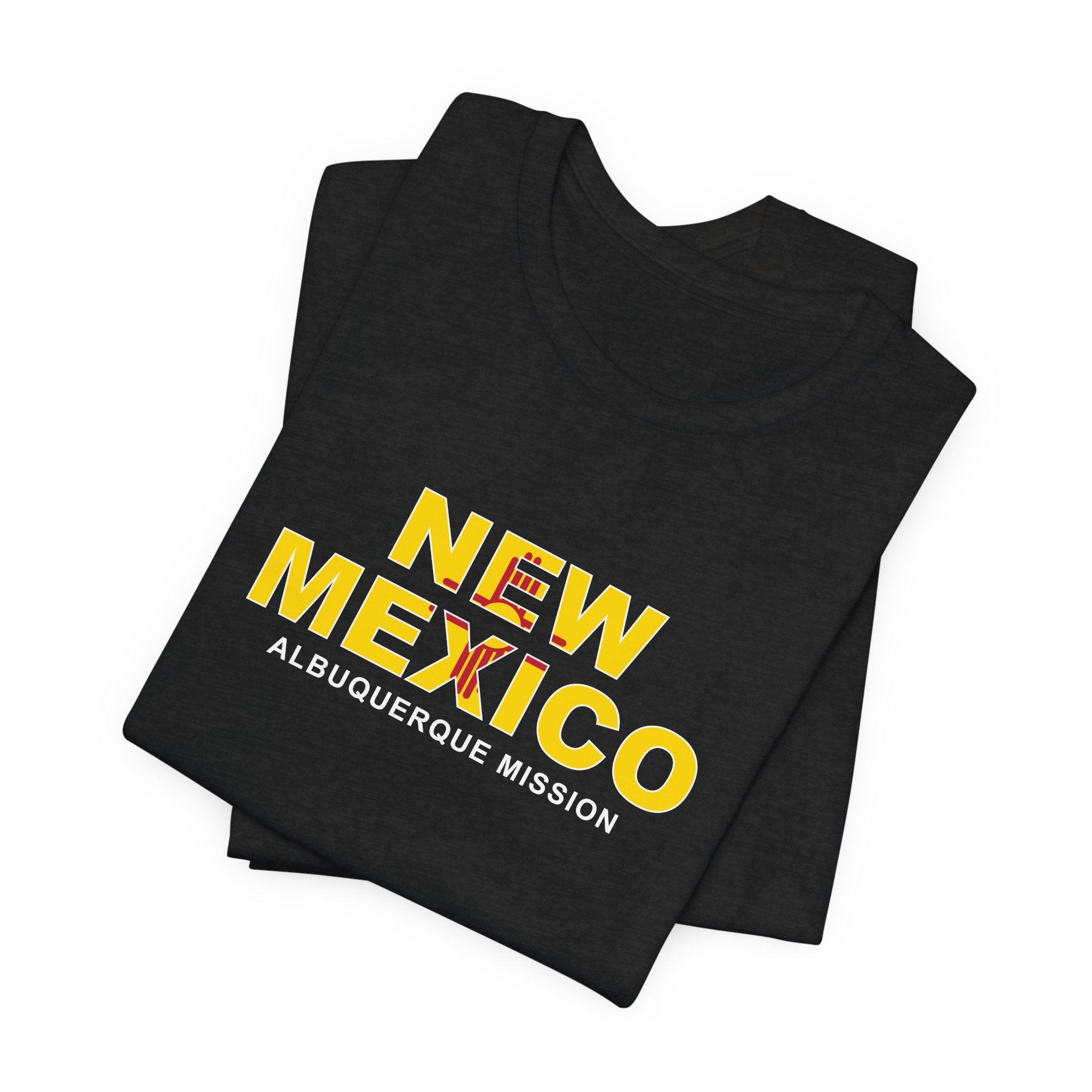 New Mexico Albuquerque Mission Flag Title T-shirt - Mission Wishlist - LDS Missionary Gift Store