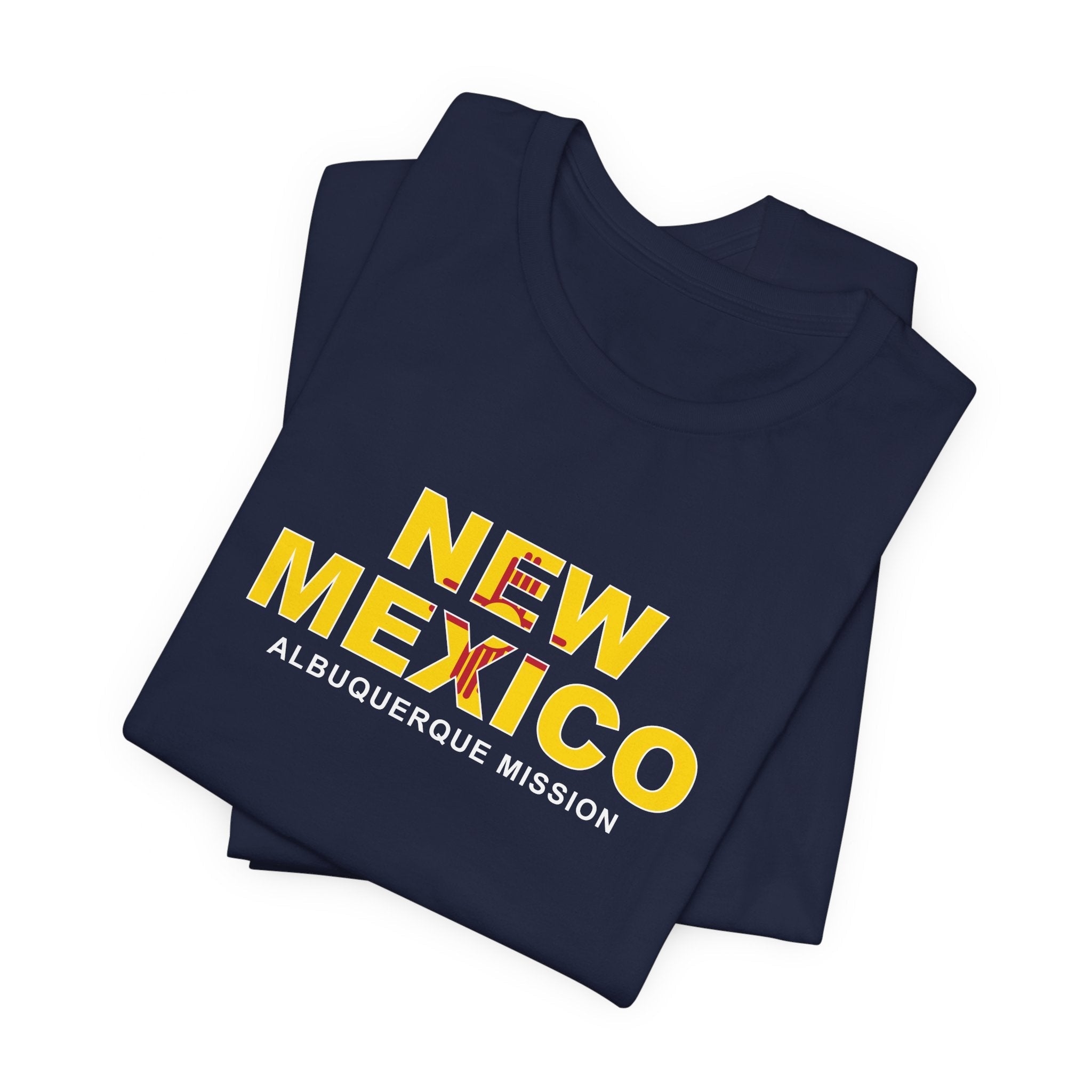 New Mexico Albuquerque Mission Flag Title T-shirt - Mission Wishlist - LDS Missionary Gift Store