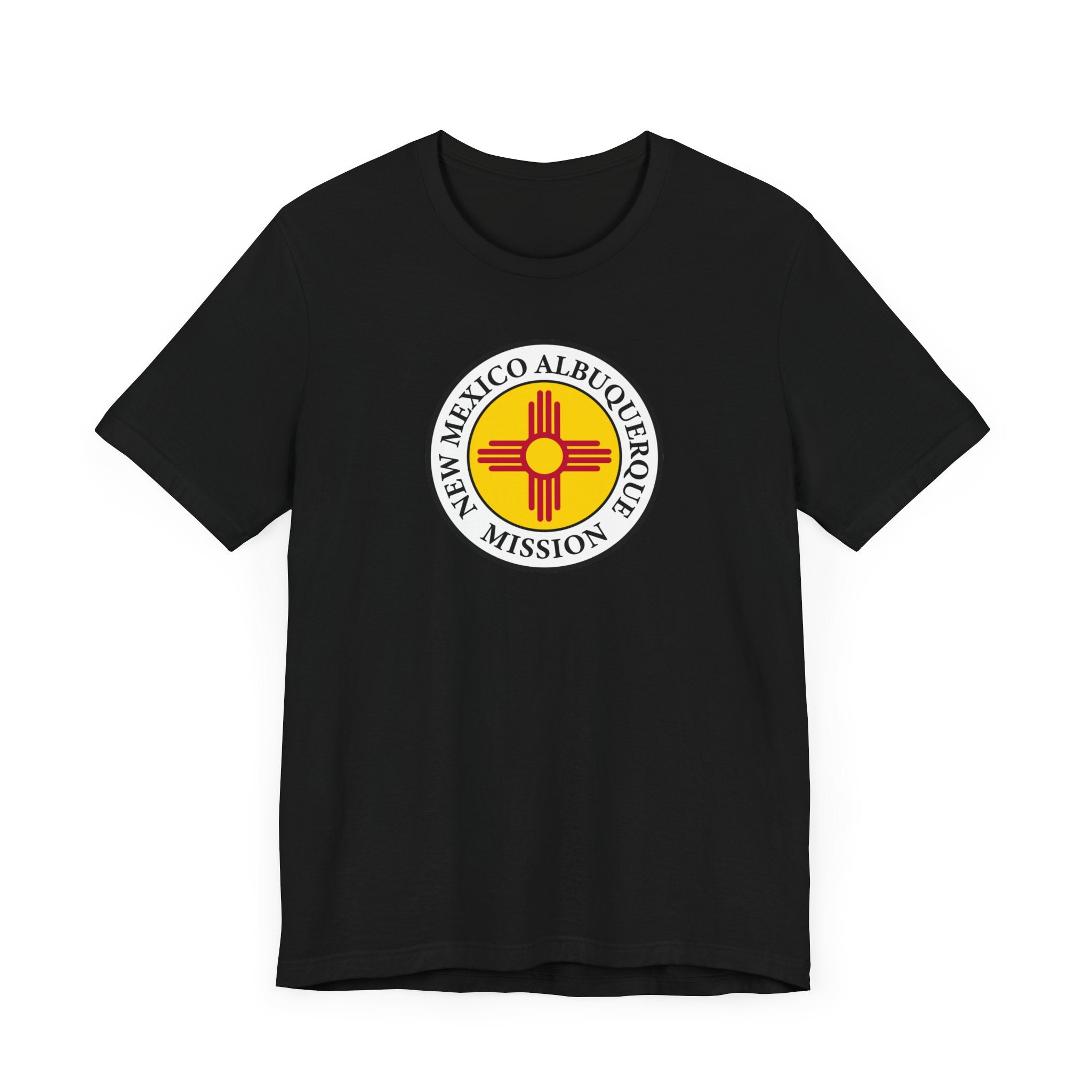 New Mexico Albuquerque Mission State Flag Logo (White Border) T-shirt - Mission Wishlist - LDS Missionary Gift Store
