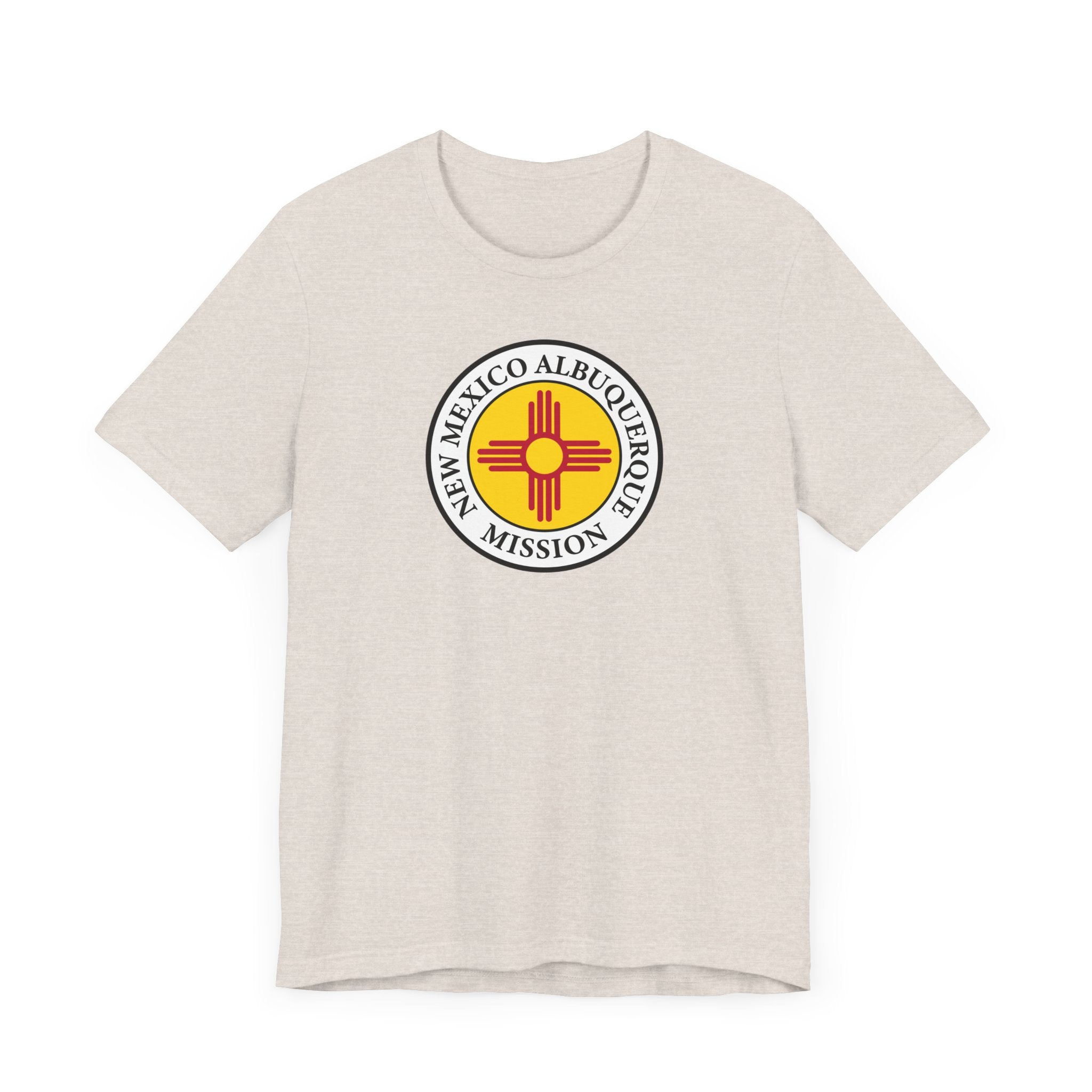 New Mexico Albuquerque Mission State Flag Logo (White Border) T-shirt - Mission Wishlist - LDS Missionary Gift Store