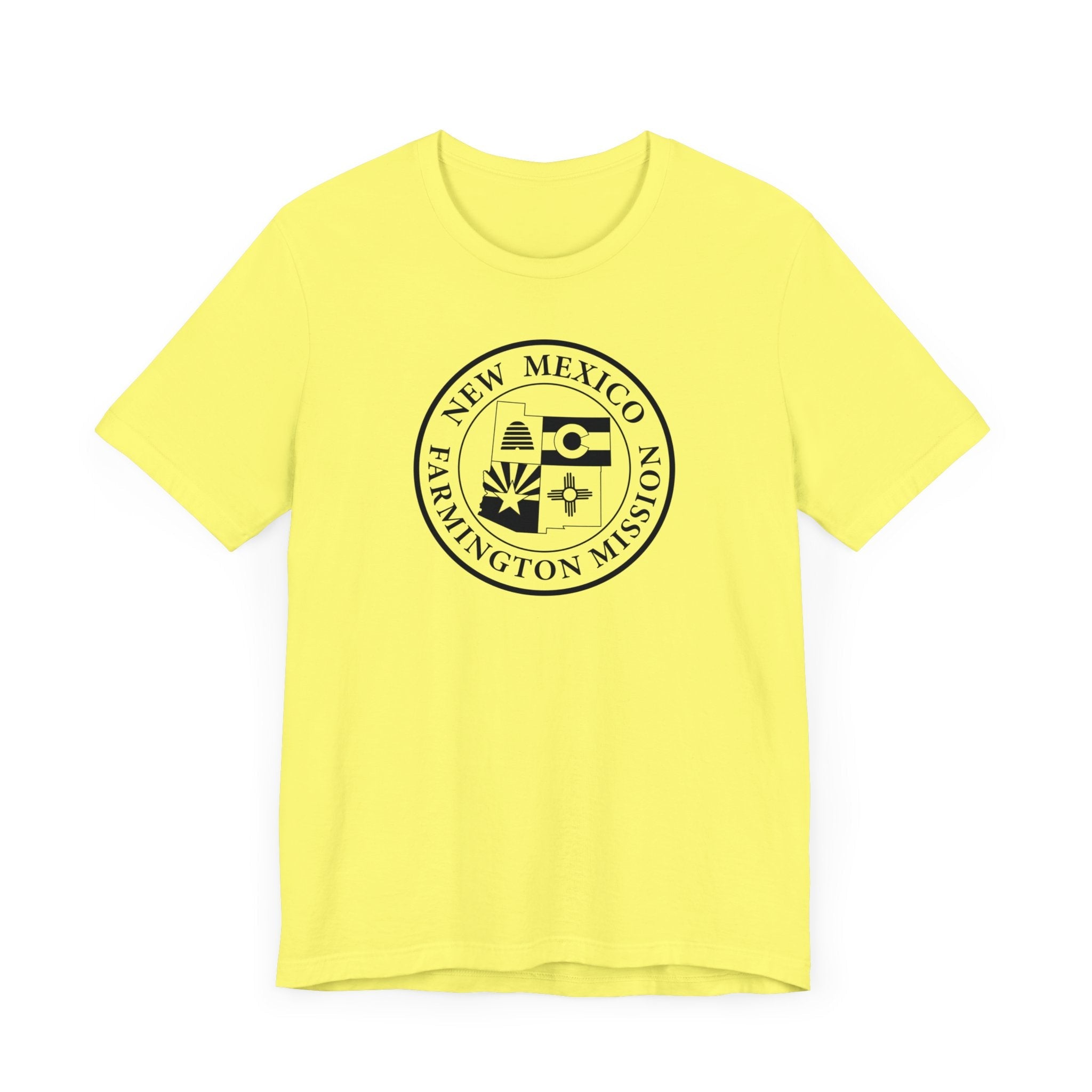 New Mexico Farmington Mission Circular Monochrome Logo T-Shirt - Mission Wishlist - LDS Missionary Gift Store