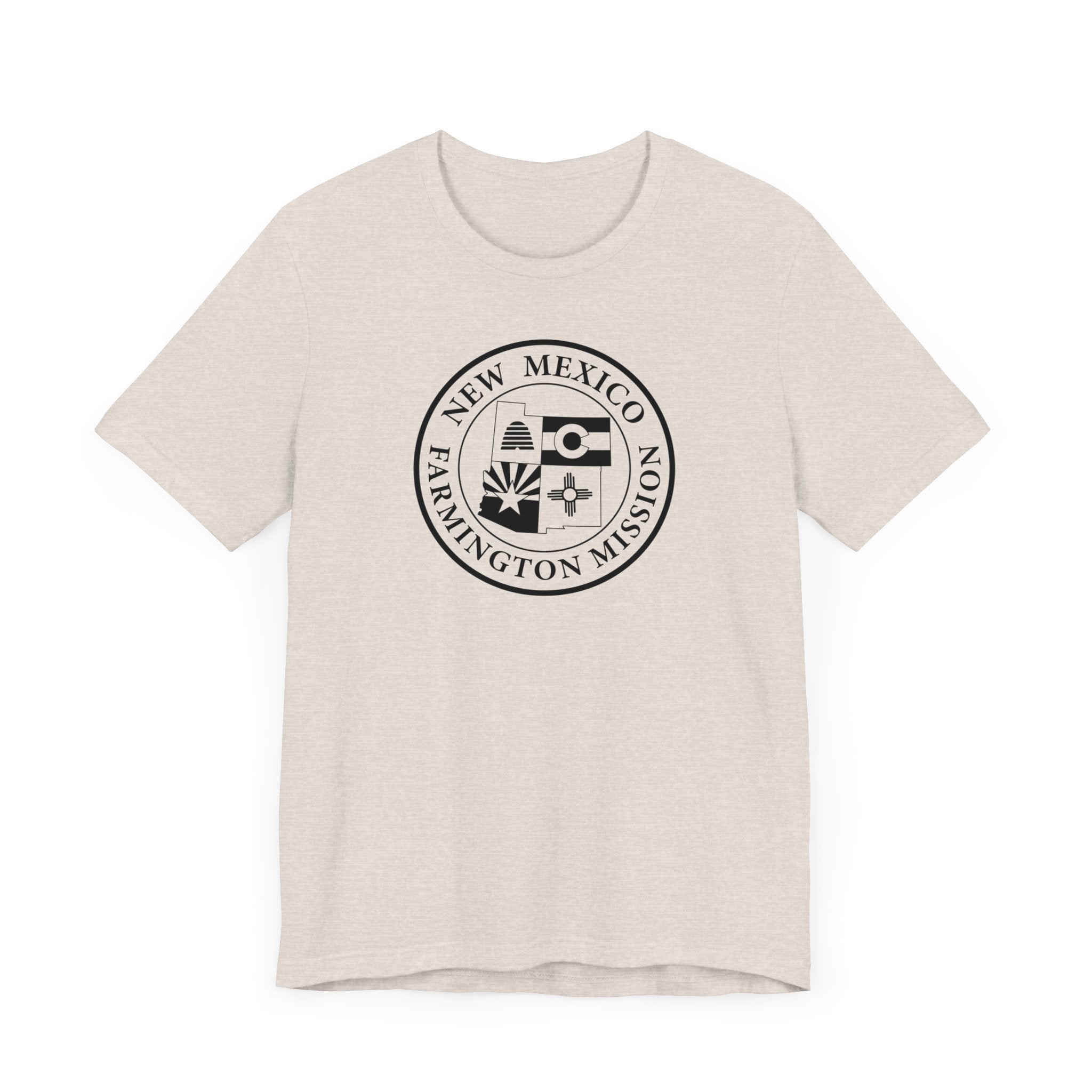 New Mexico Farmington Mission Circular Monochrome Logo T-Shirt - Mission Wishlist - LDS Missionary Gift Store